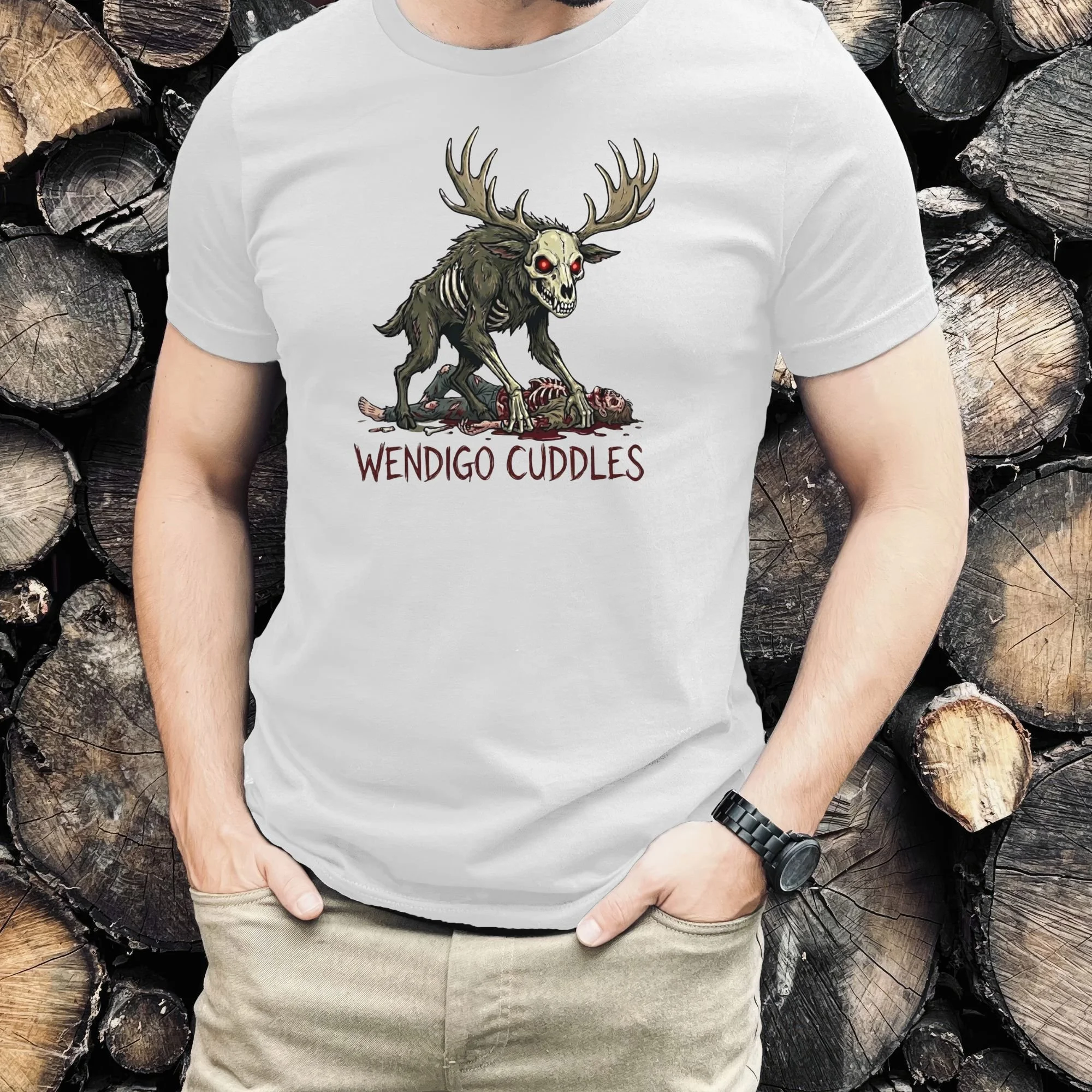 The Wendigo Monster Cryptid Collection Tee — Spooky Creepy Scary Graphic T-Shirt