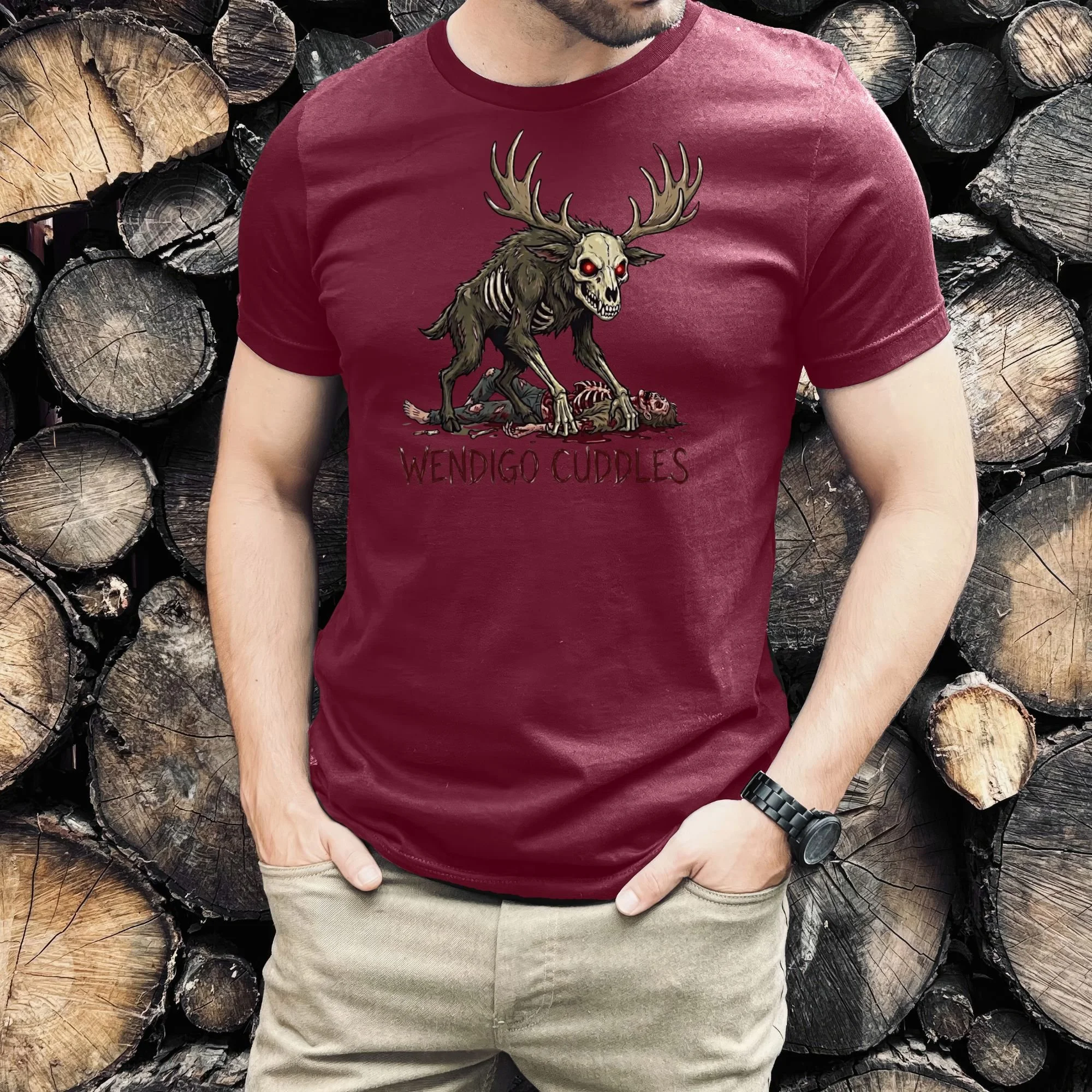 The Wendigo Monster Cryptid Collection Tee — Spooky Creepy Scary Graphic T-Shirt
