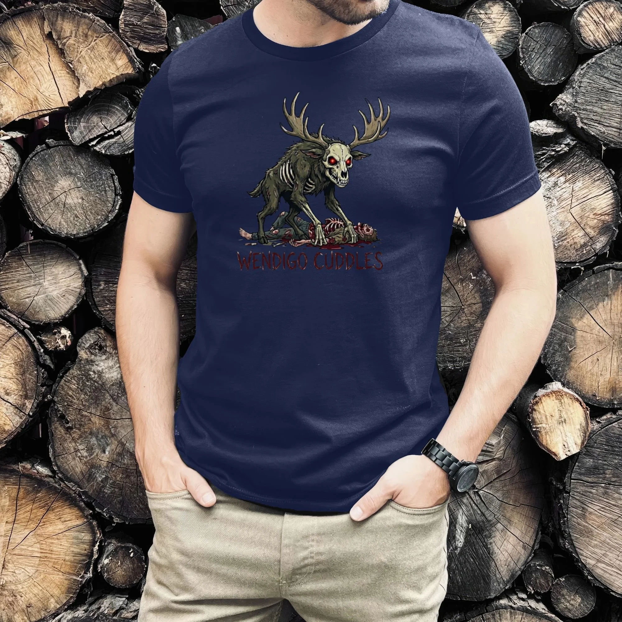 The Wendigo Monster Cryptid Collection Tee — Spooky Creepy Scary Graphic T-Shirt