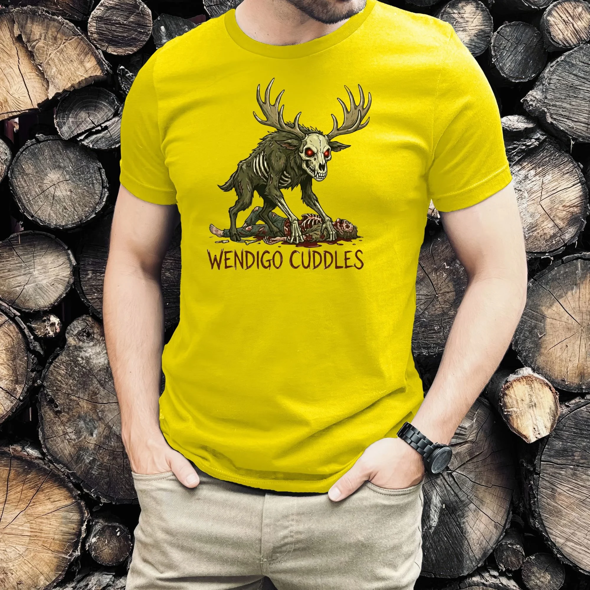 The Wendigo Monster Cryptid Collection Tee — Spooky Creepy Scary Graphic T-Shirt