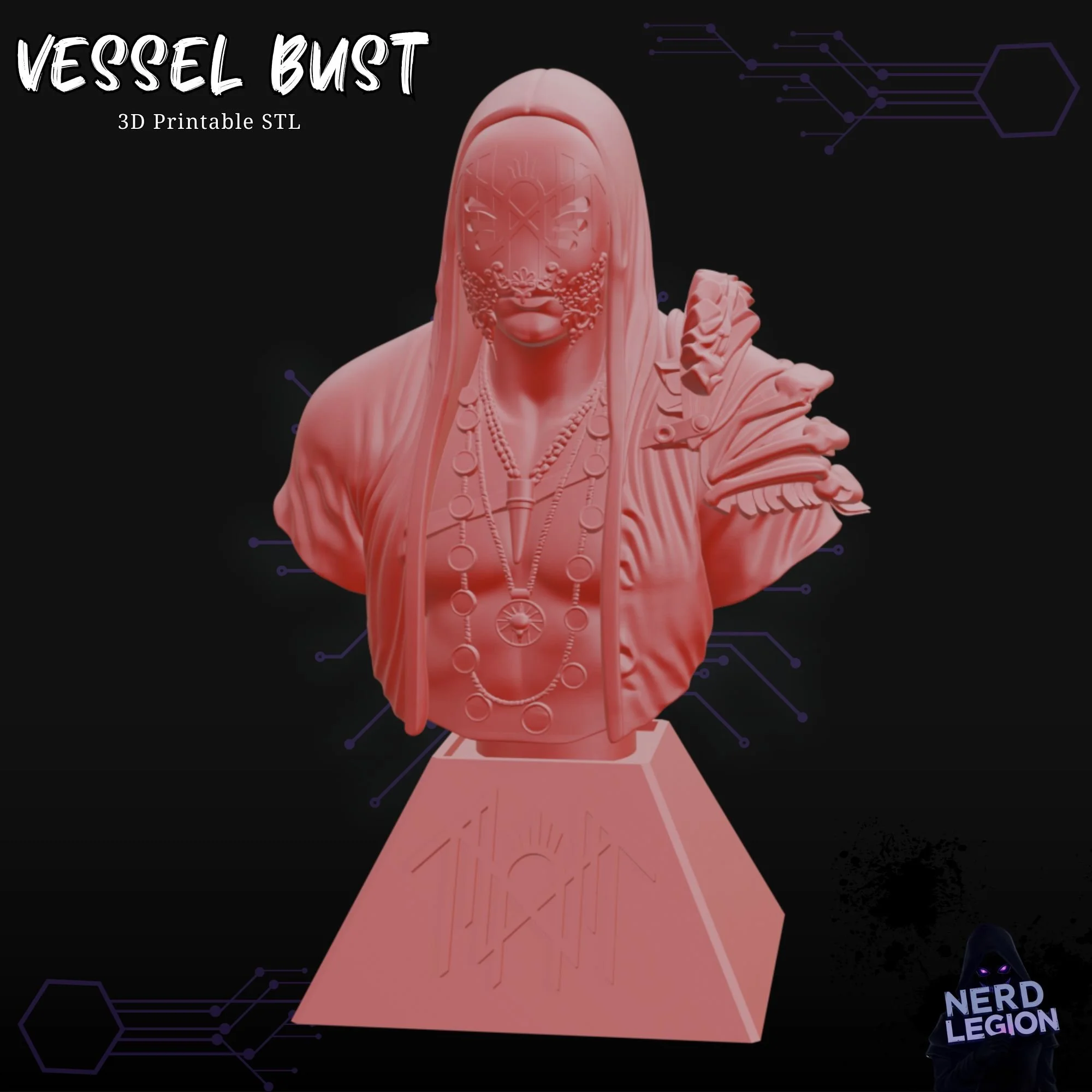 Sleep Token Vessel Bust STL File