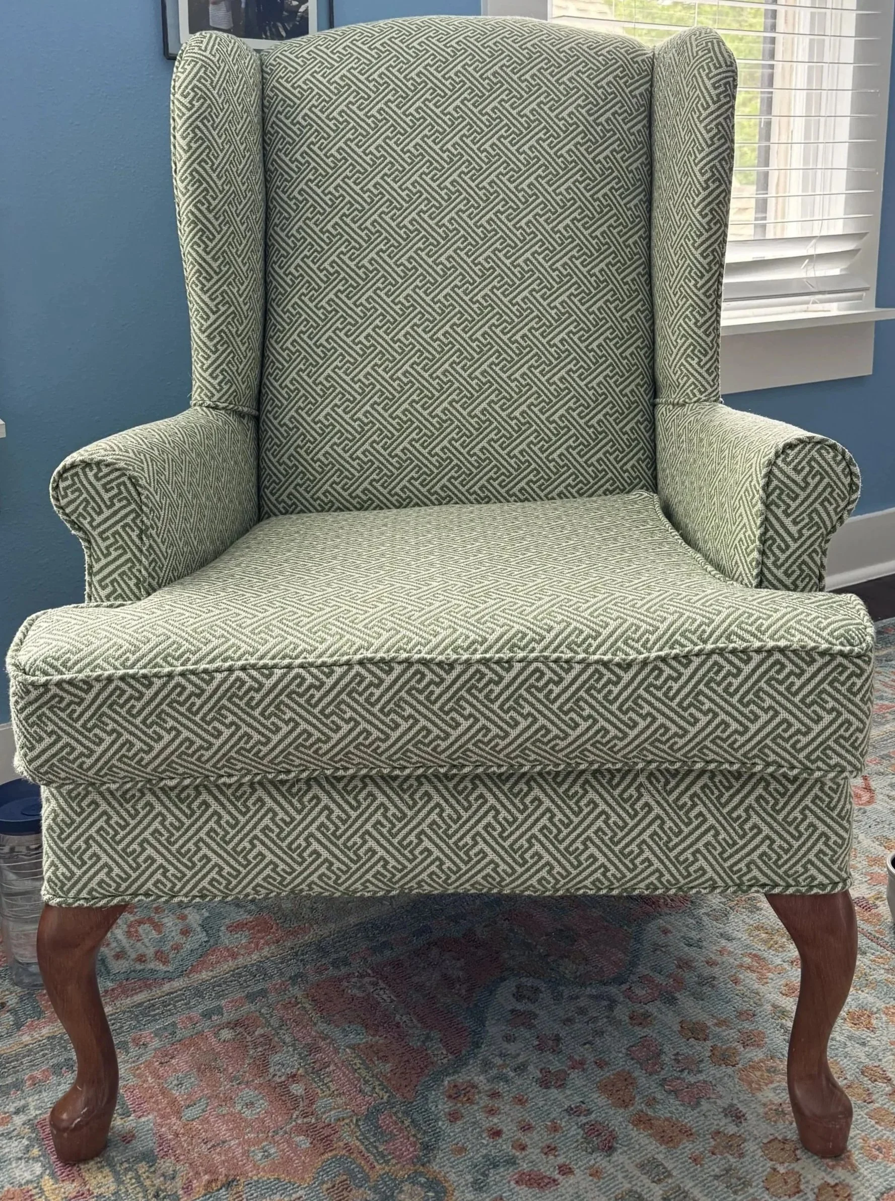 Sage Wingback &mdash; in home