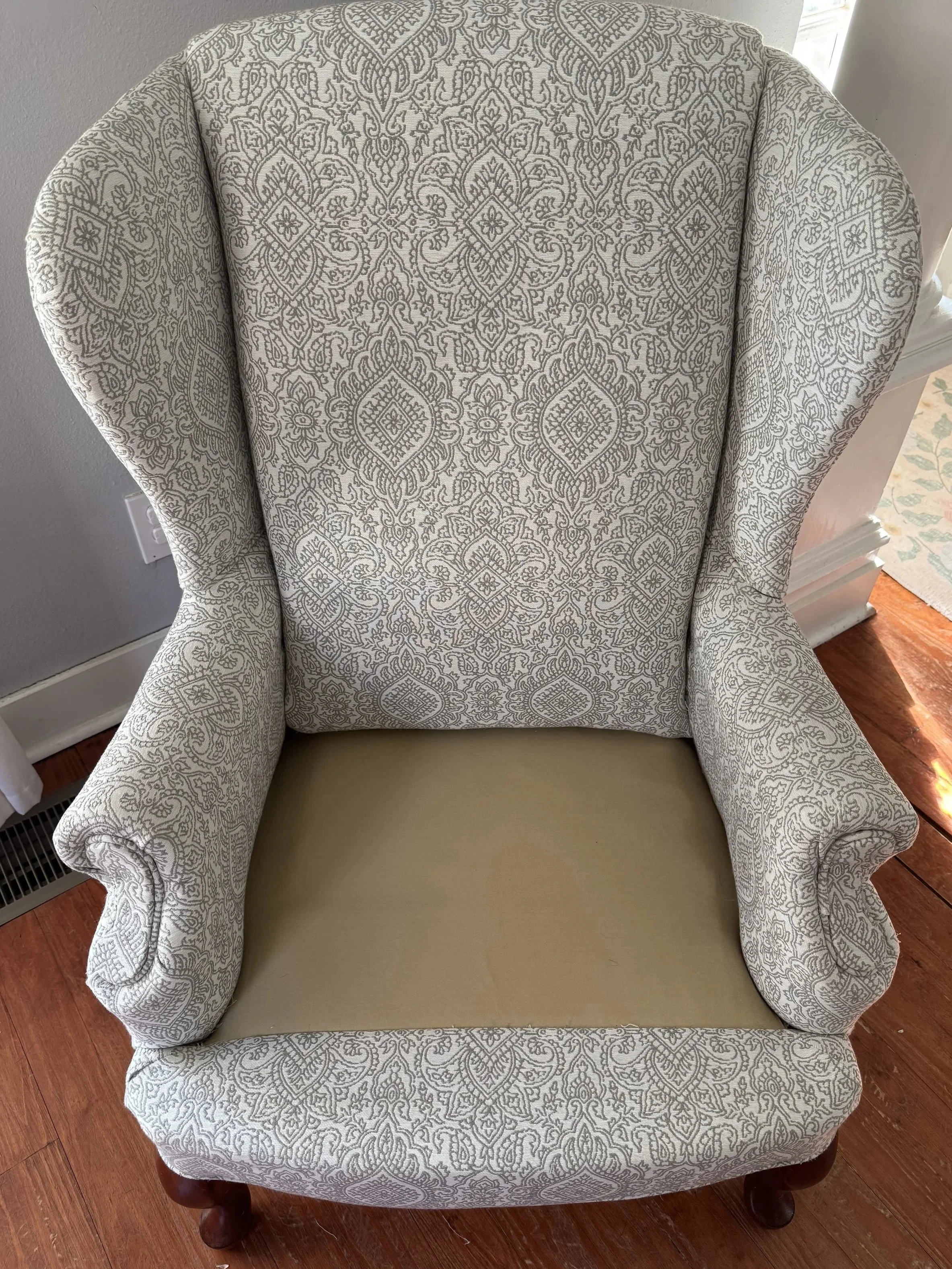 Cream Medallion Wingback