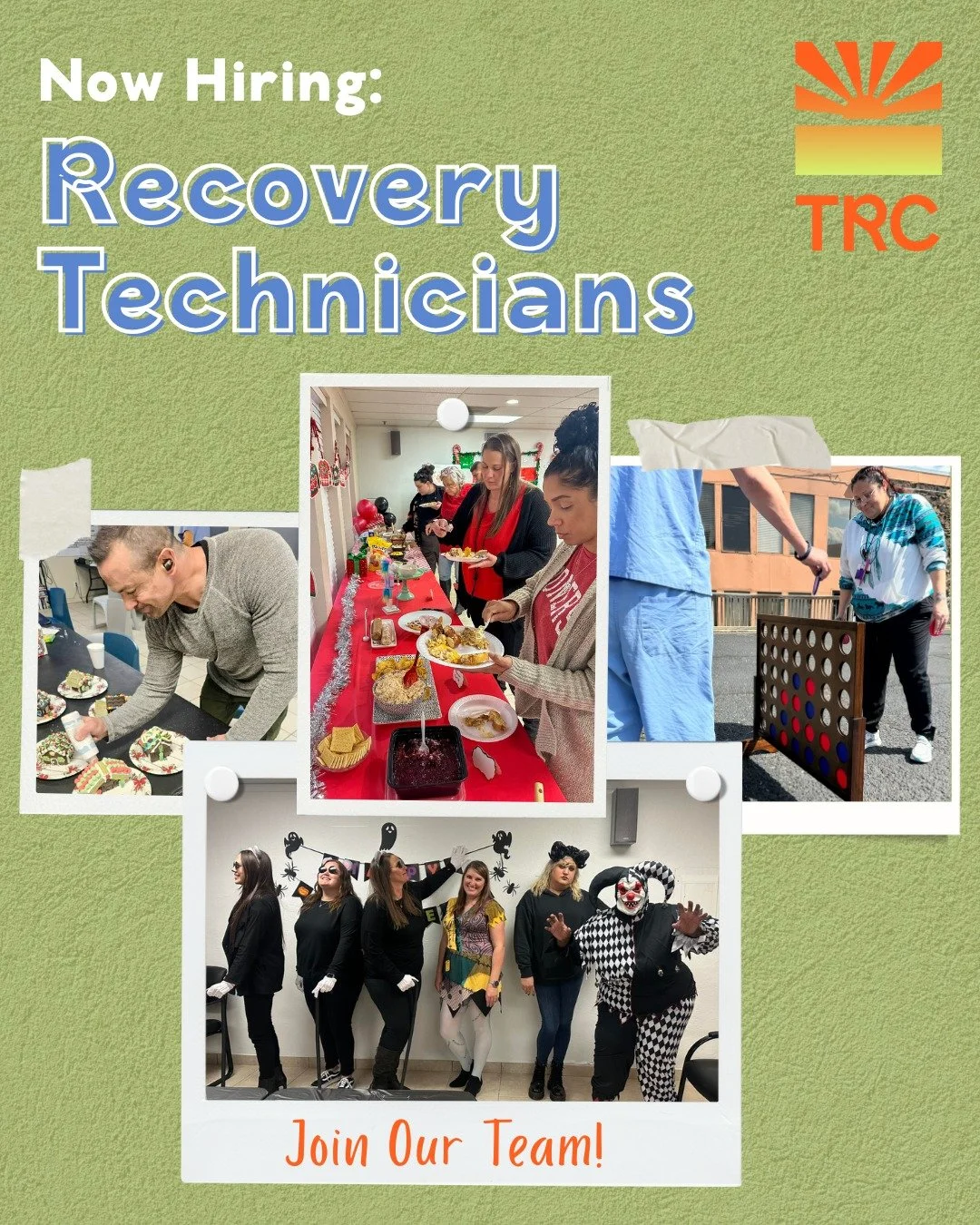 📣 Now Hiring: Recovery Technicians (RTs)
Recovery Technicians play a vital role in supporting patients through some of their most challenging moments, providing daily care, encouragement, and helping maintain a safe, healing environment.

Not to men