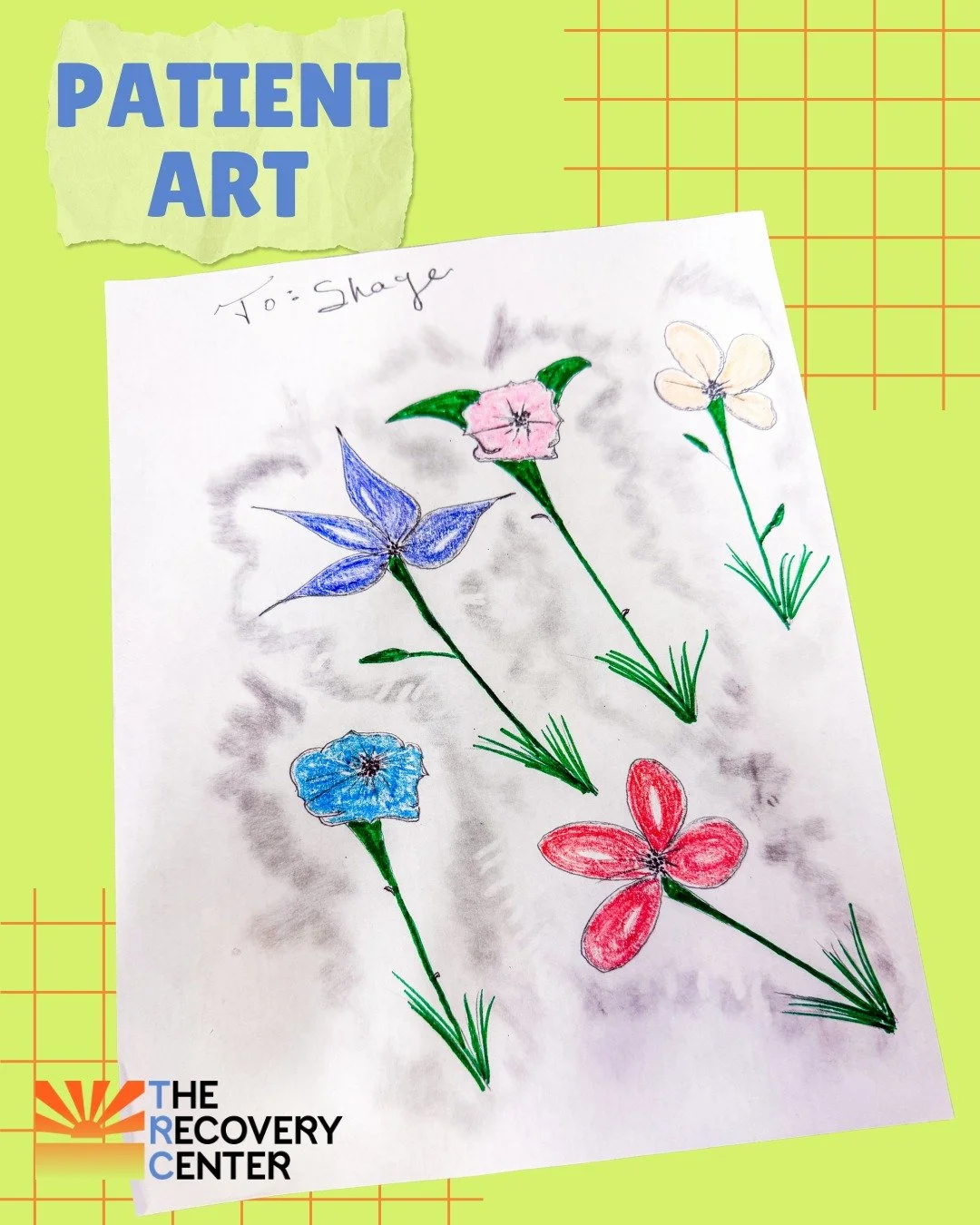We love when our patients share their talent with us. 🌼One of our patients created this artwork for Shaye, one of our Med Aids here at TRC, and it&rsquo;s a beautiful reminder of what recovery can bring: clarity, creativity, and a renewed sense of c