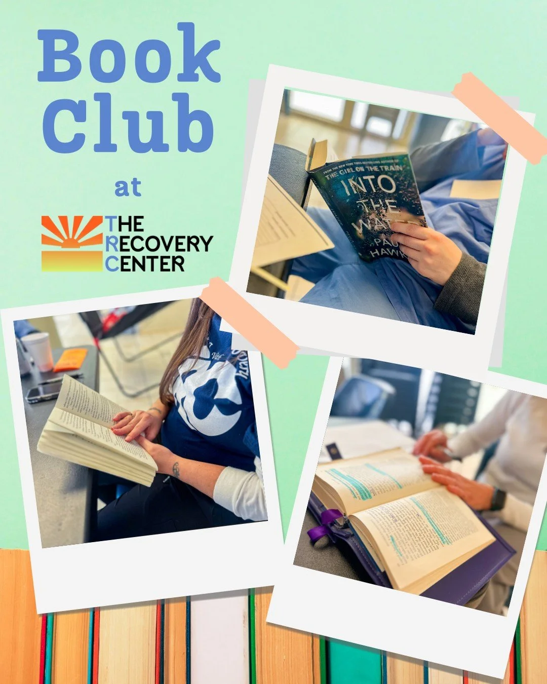 We&rsquo;ve officially started book club at TRC 📚
Patients and staff are enjoying having a dedicated quiet time to read and reset during the day. Patients are able to check out books and keep them during their time here, whether they want to partici