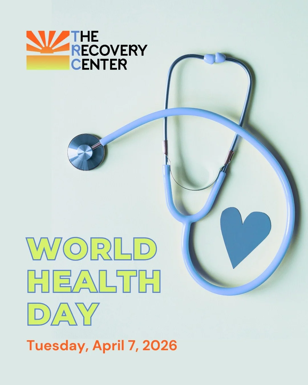 World Health Day 💙
Recovery is health. Healing is health. Asking for help is health.

When you&rsquo;re ready to take that step, TRC is here for you. Call us, stop by, or fill out our online form to get started&mdash;we&rsquo;re ready when you are.
