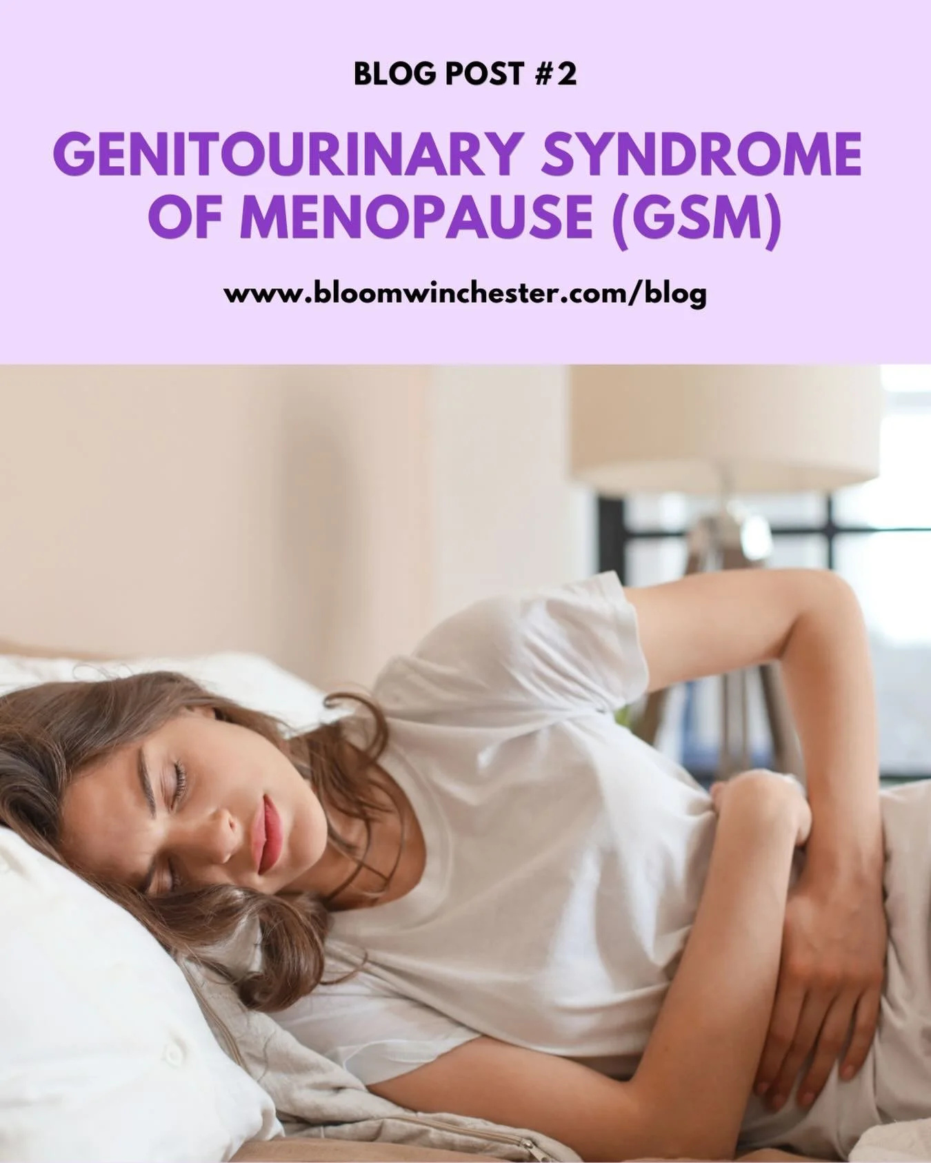 Adriana&rsquo;s newest blog post is up on our website! This month, she&rsquo;s writing about Genitourinary Syndrome of Menopause (GSM), a topic that she&rsquo;s very passionate about. Read it now in English and Spanish at bloomwinchester.com/blog or 