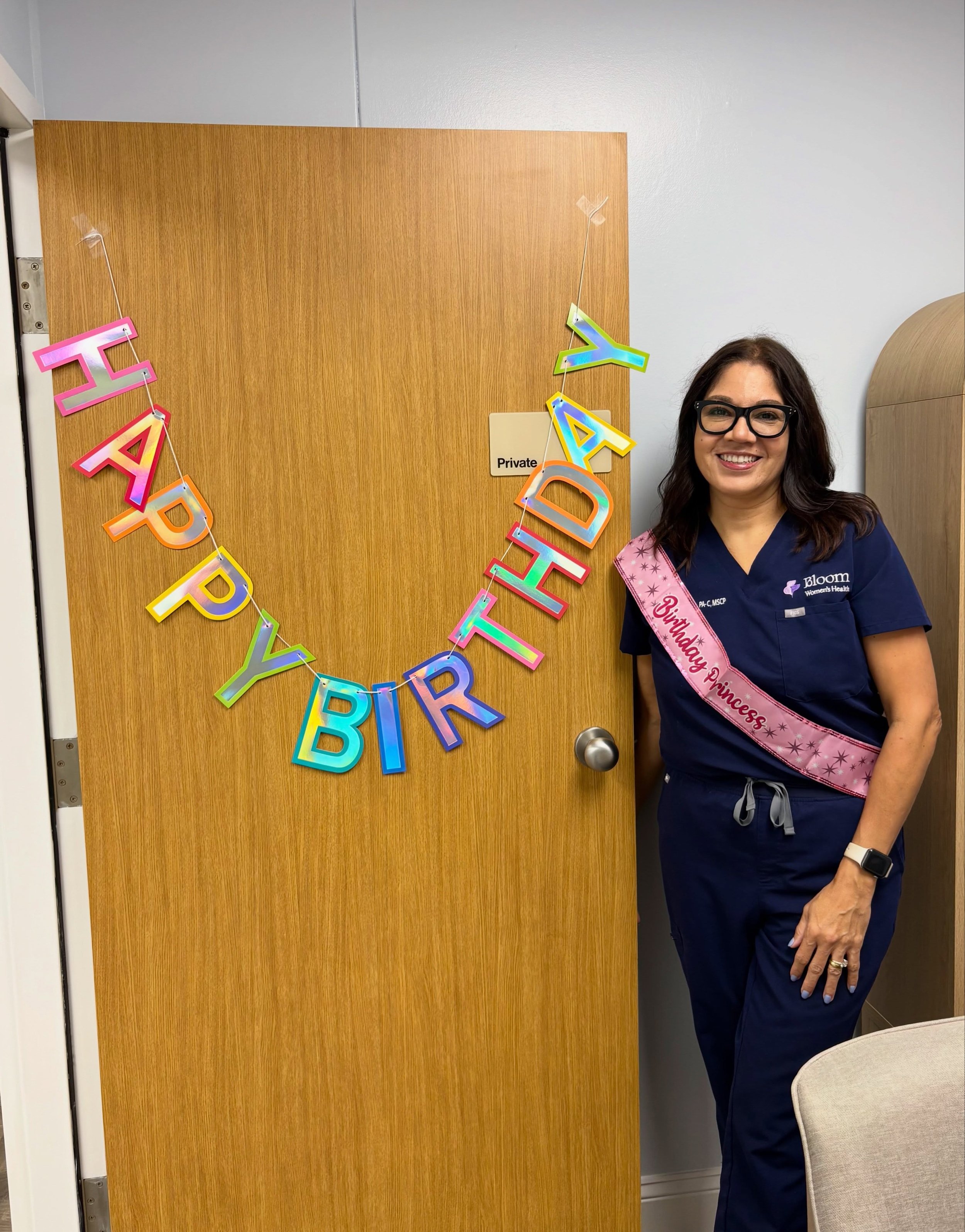 Happy birthday to our awesome provider, Adriana Posadas! Thank you for everything you do for your team and patients! 💜✨🎁🎂🎊💐