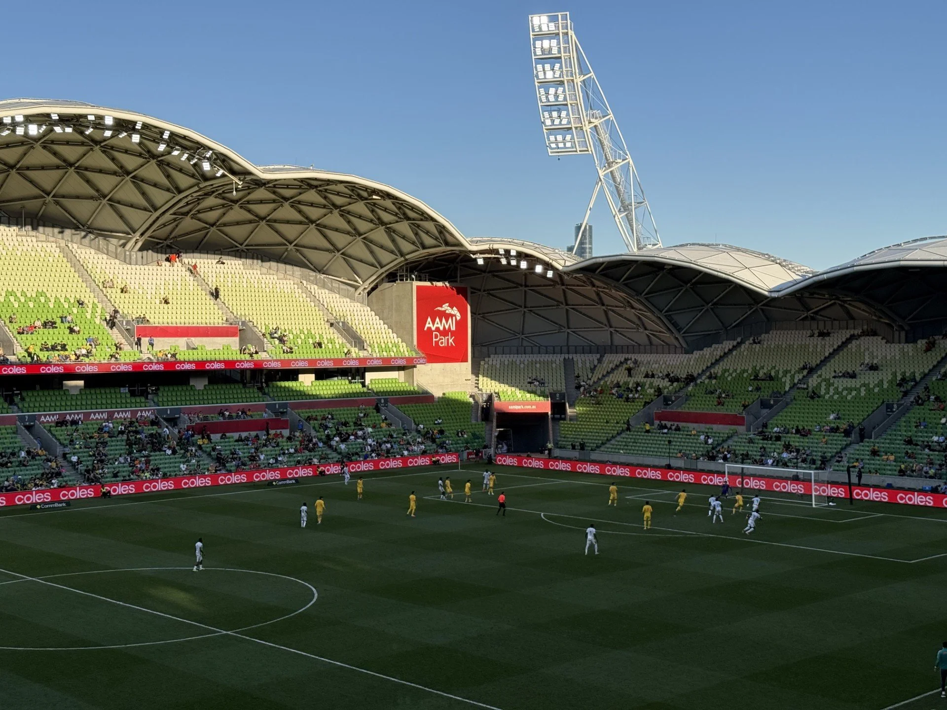  AAMI Park was almost empty for the match between China and Cameroon in the FIFA Series 