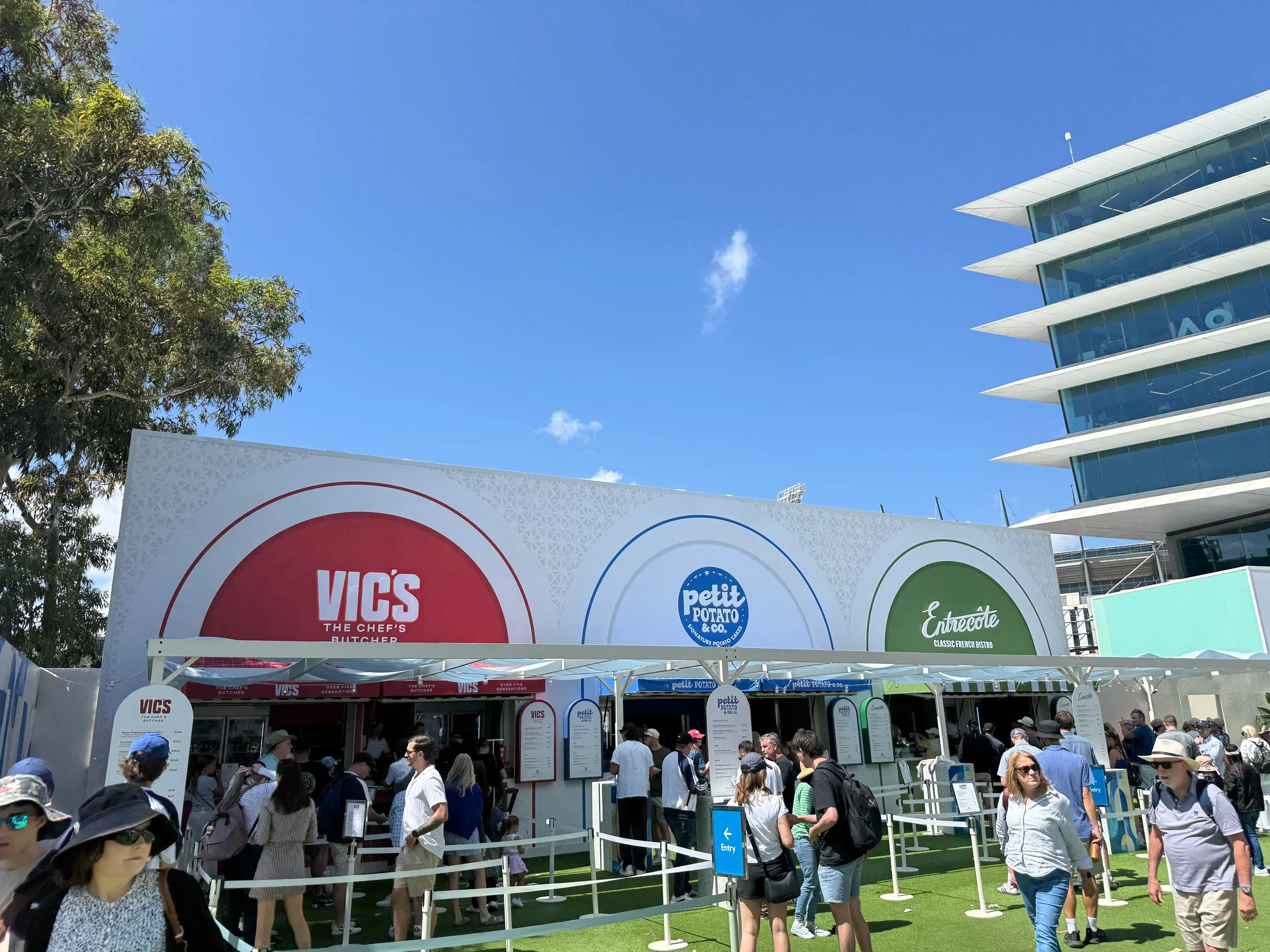 Delicious: There’s certainly no shortage of food options for patrons of the Australian Open.