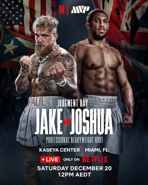  Netflix’s promotional poster for Jake Paul v Anthony Joshua 