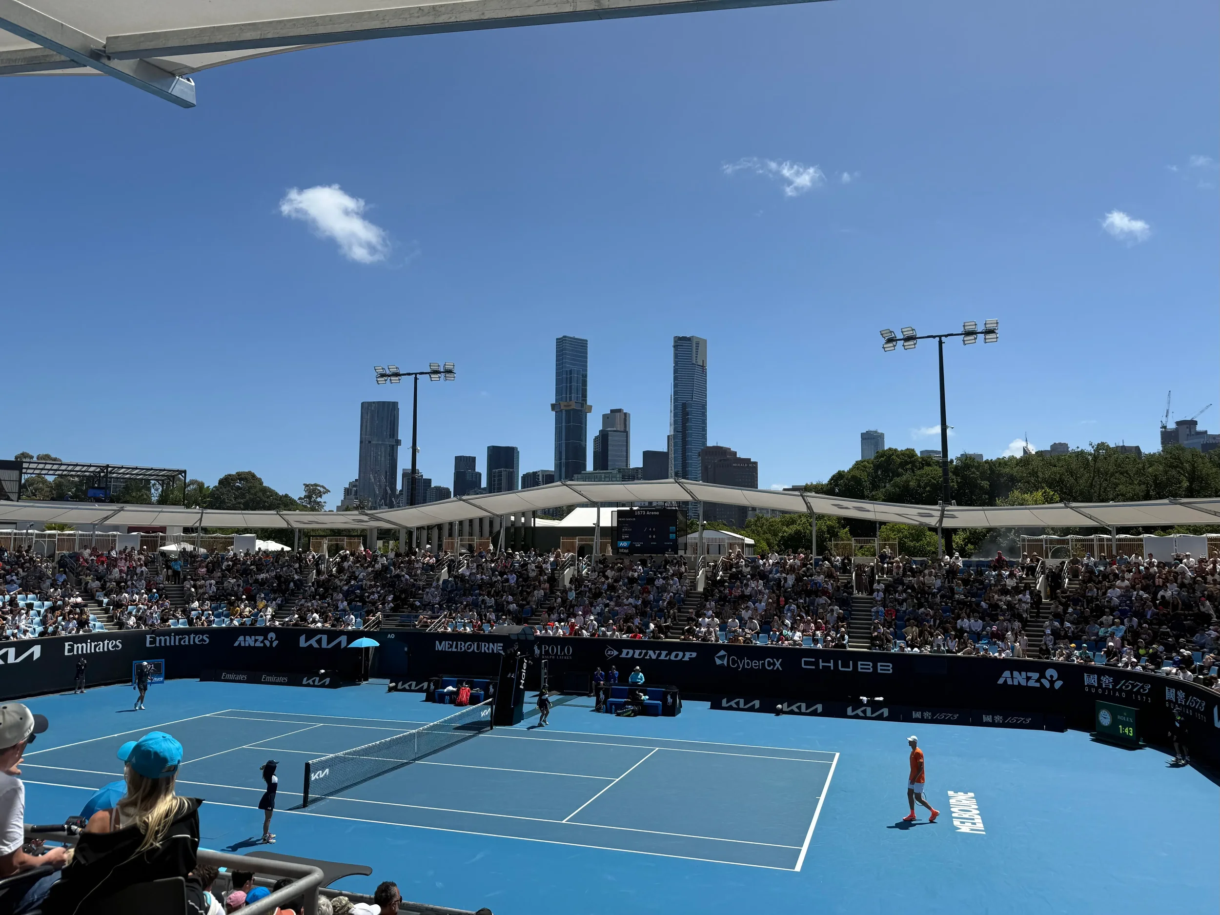 A panoramic view of 1573 Arena at Melbourne Park