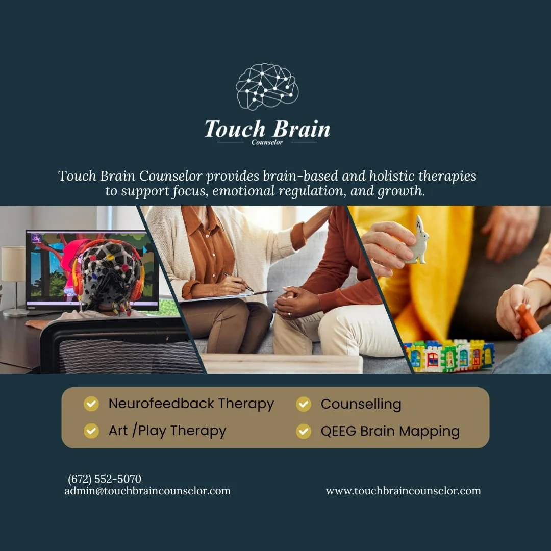 At Touch Brain Counselor, we help children and individuals find calm, confidence, and clarity. Every brain is supported with care, compassion, and evidence-based therapy. We empower individuals to thrive by supporting the brain first.

Call us today 