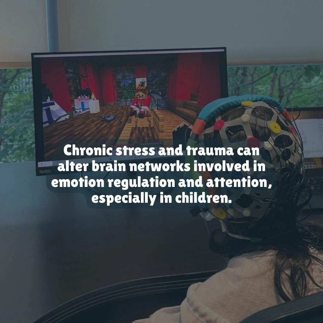 Chronic stress and trauma can impact the brain networks responsible for attention, emotional regulation, and self-control, especially in children. When the brain stays in survival mode for too long, it becomes harder to focus, learn, and feel calm. 
