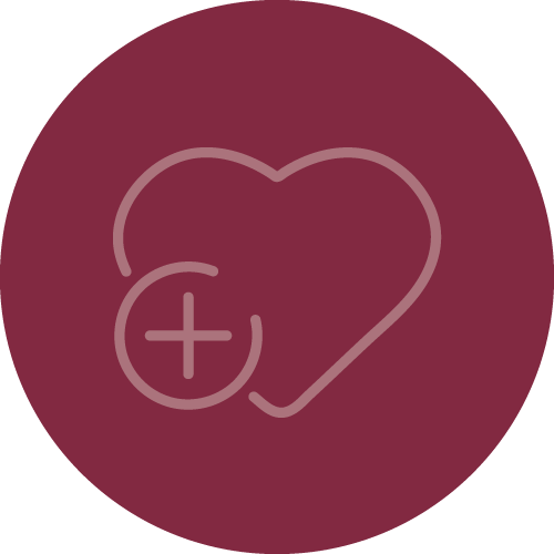 Icon of a heart for a christian women's discipleship program.