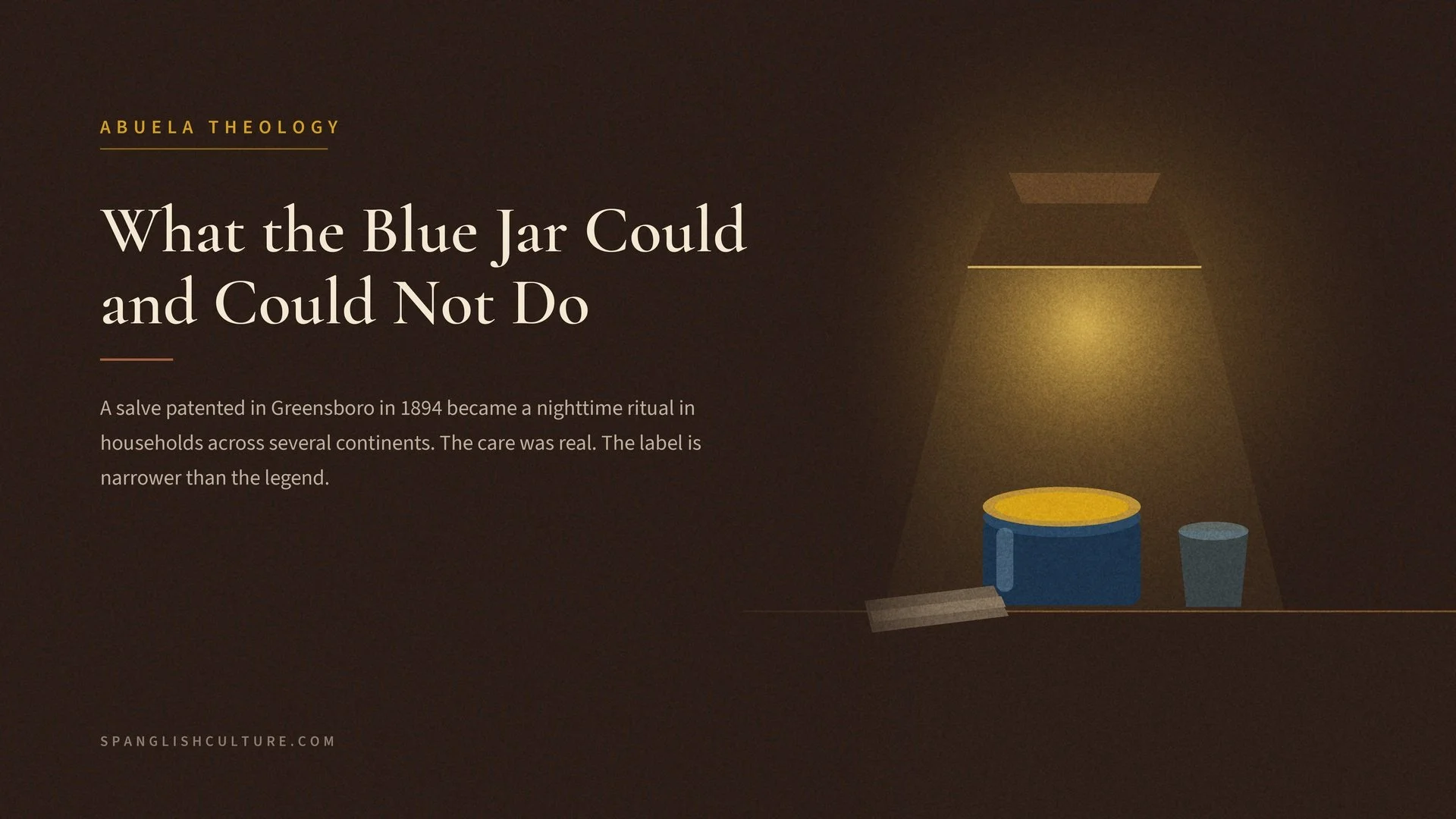 What the Blue Jar Could and Could Not Do