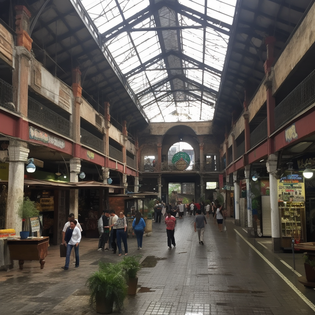 Mercado San Juan de Dios — Digital Art Download