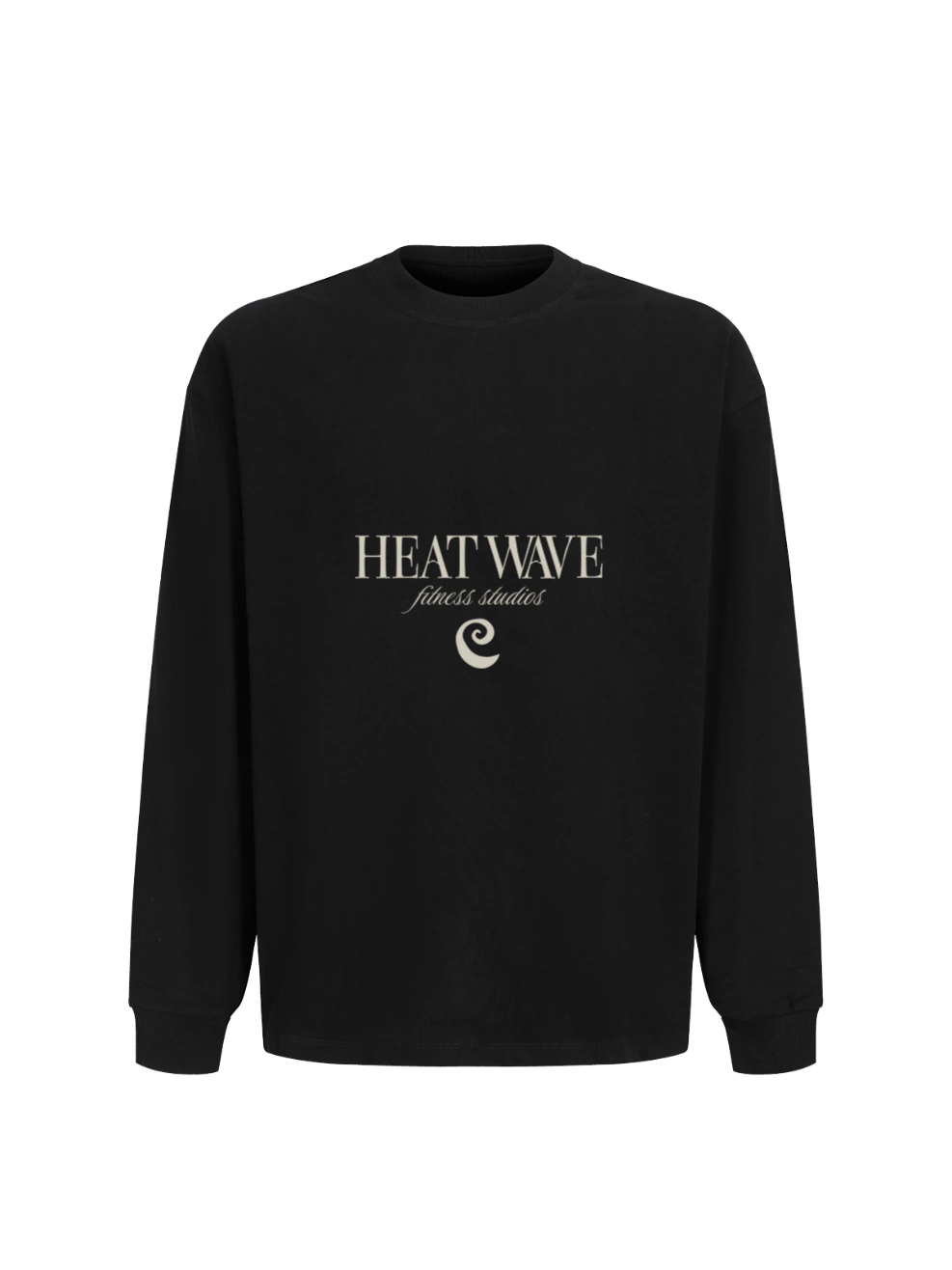 Caesars. Lattes. Pilates. Boyfriend Long Sleeve Shirt Front.png