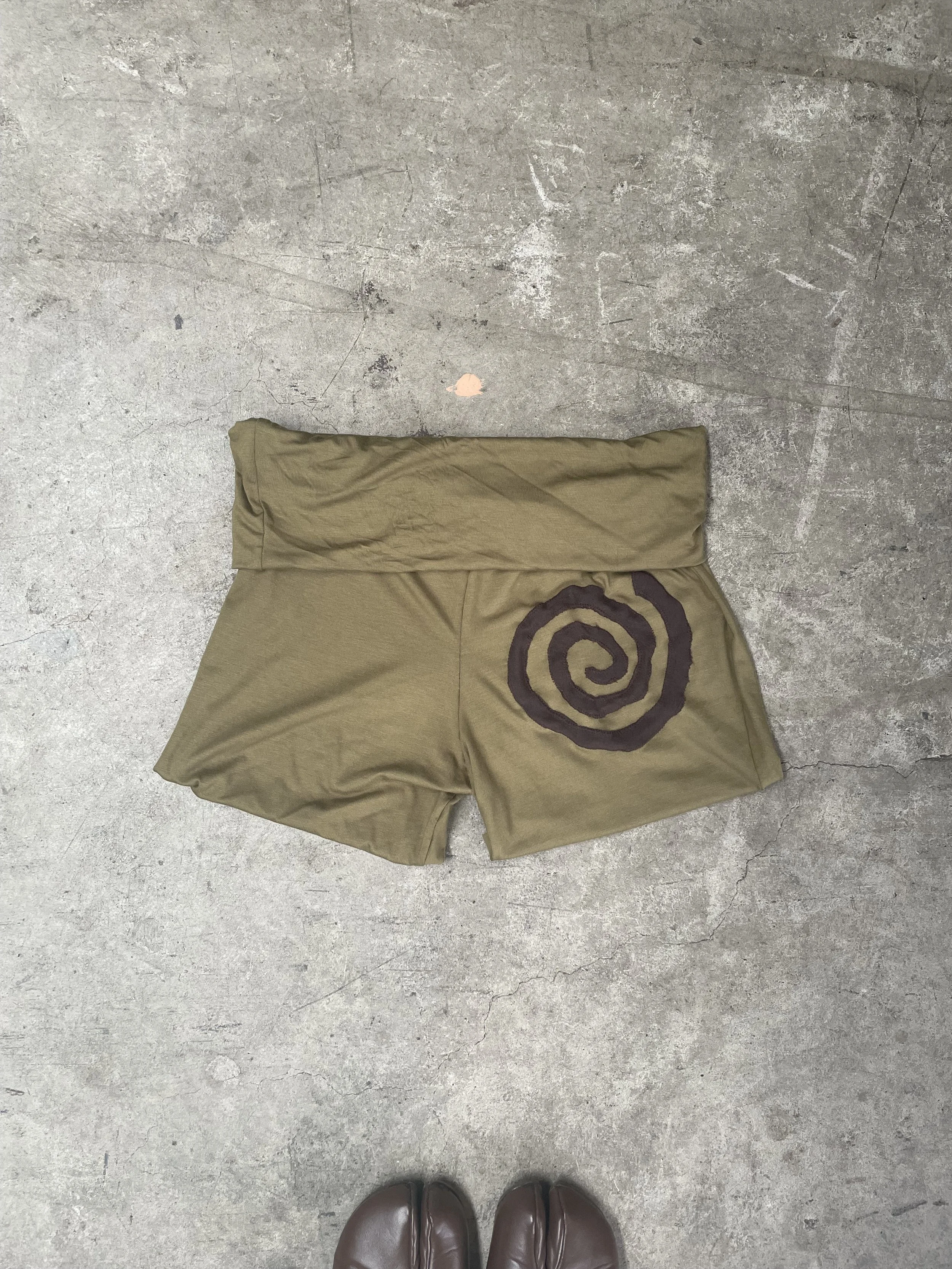 Spiral Shorts-moss