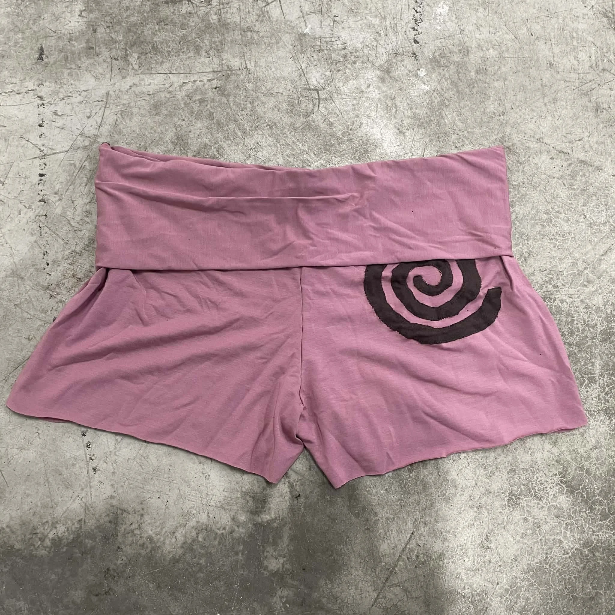 Spiral Mini shorts- Rose
