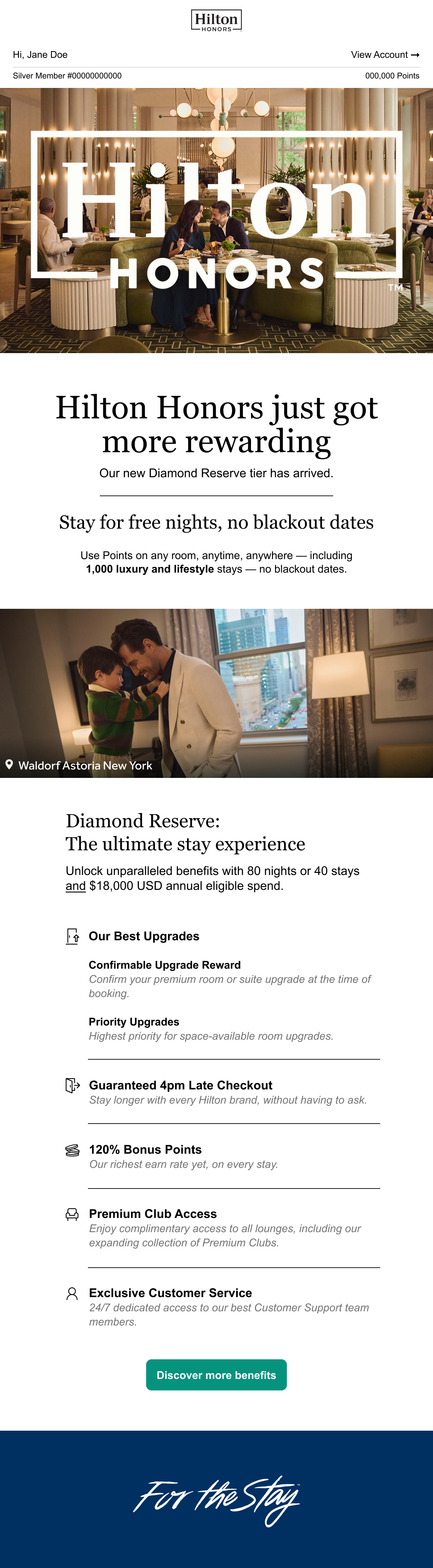 Hilton international Diamond email