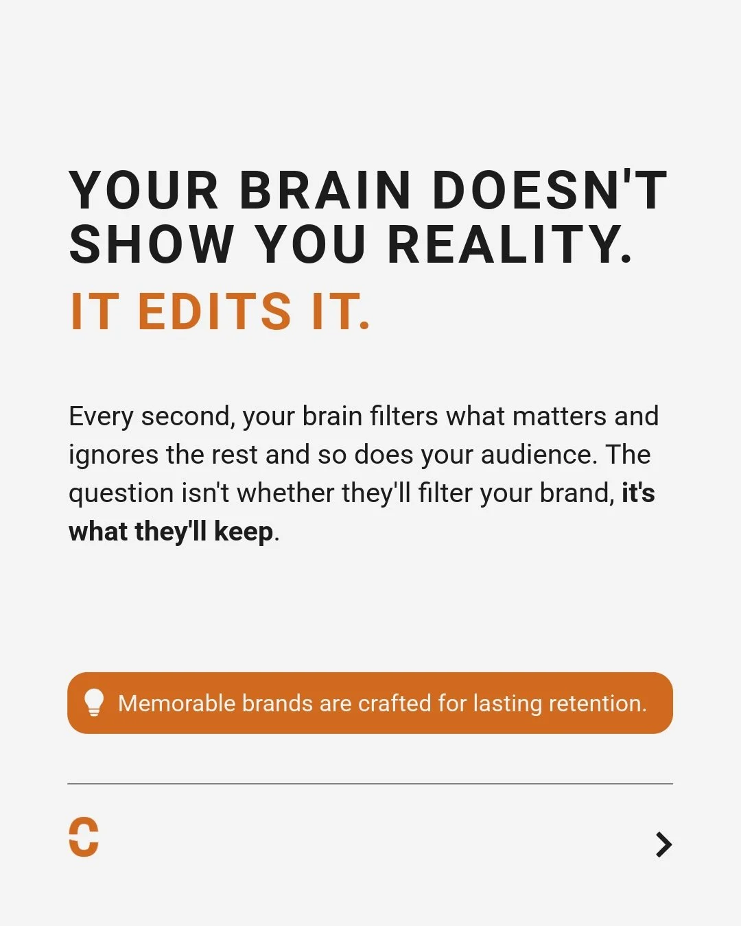 Long before someone reads your copy, their brain has already judged your trust, quality, and personality based on your visuals alone.

If you want to bypass the brain&rsquo;s natural blockades, you have to design for emotion and connection before you