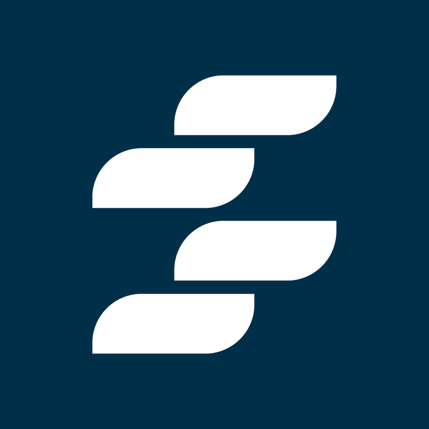 white BreedFi logo on navy background