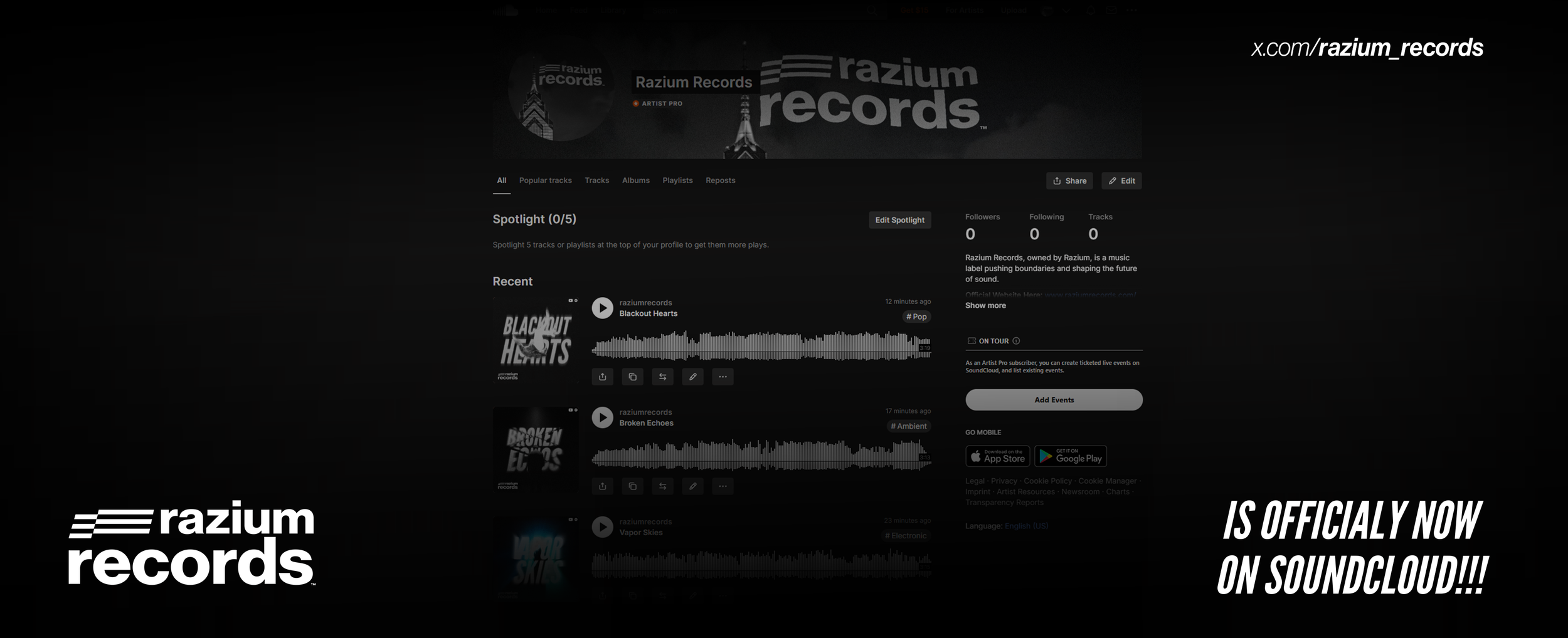 Razium Records is Now on SoundCloud!