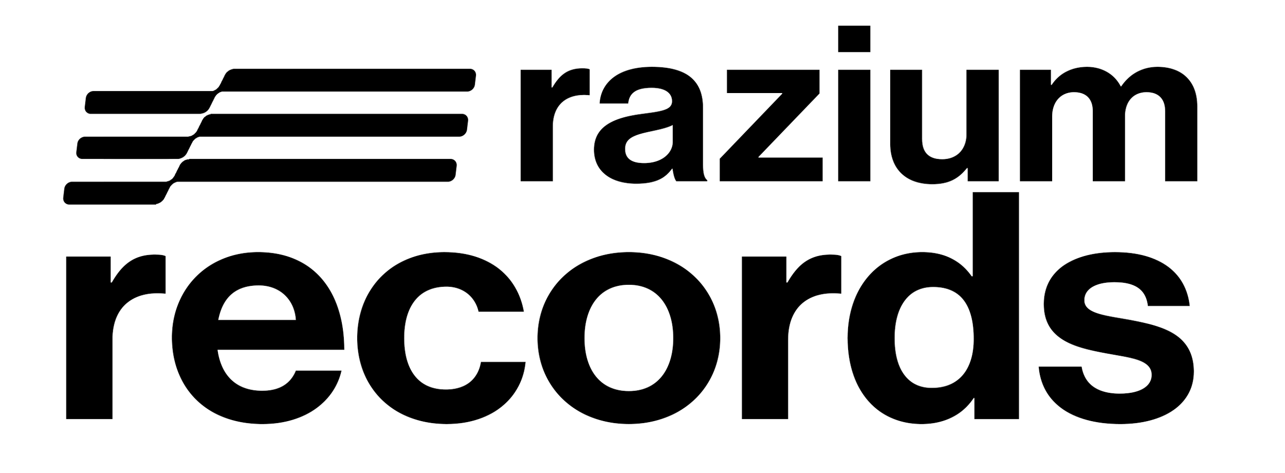 Rzazum Records logo with stylized black lines and bold text.