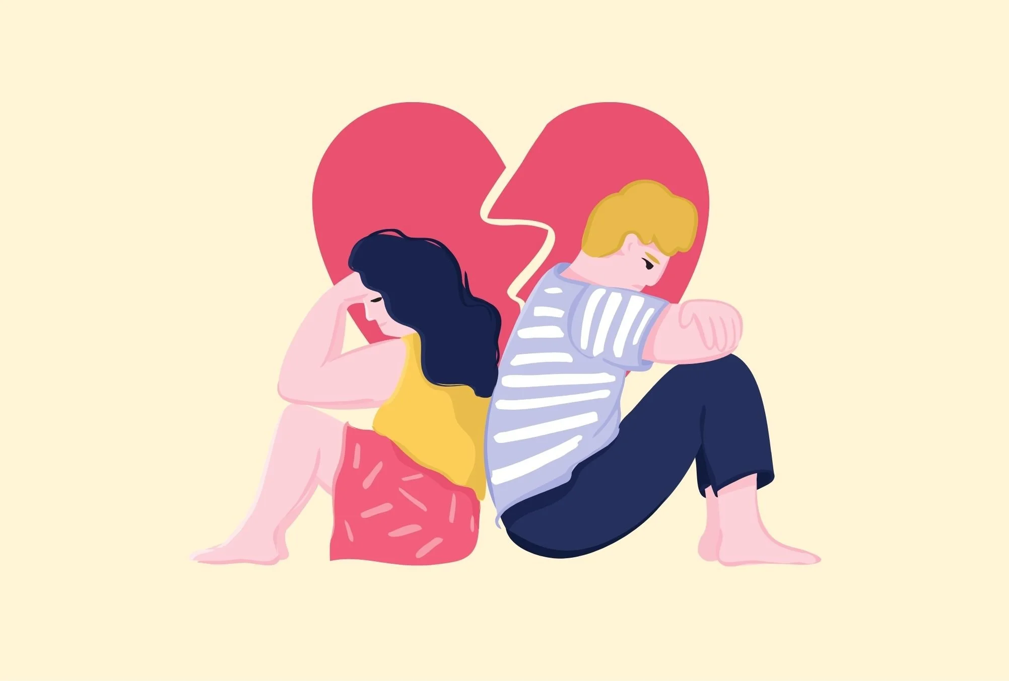 Thumbnail image of a couple sulking next to each other in an argument