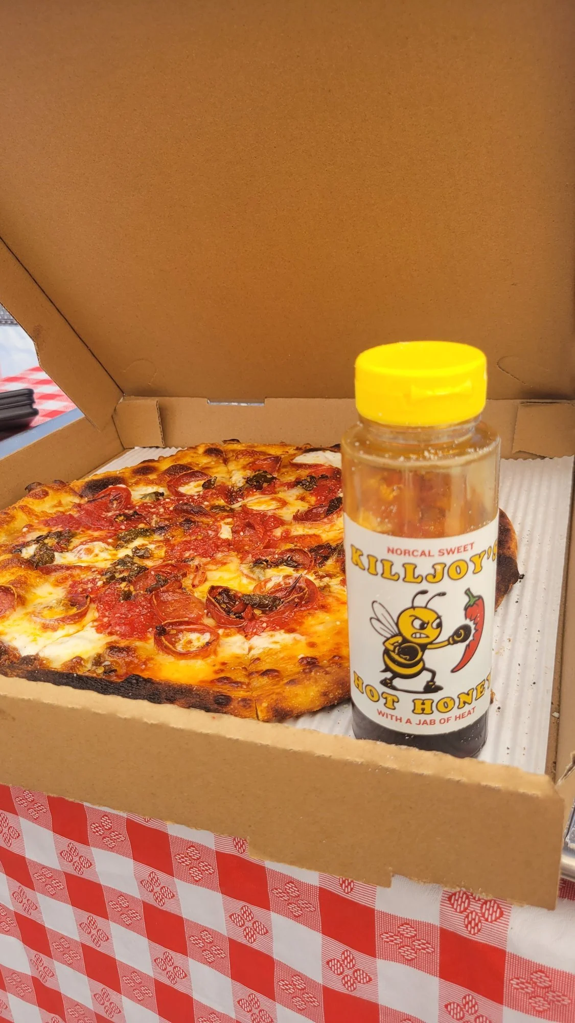 Pizza night with Killjoy's Hot Honey