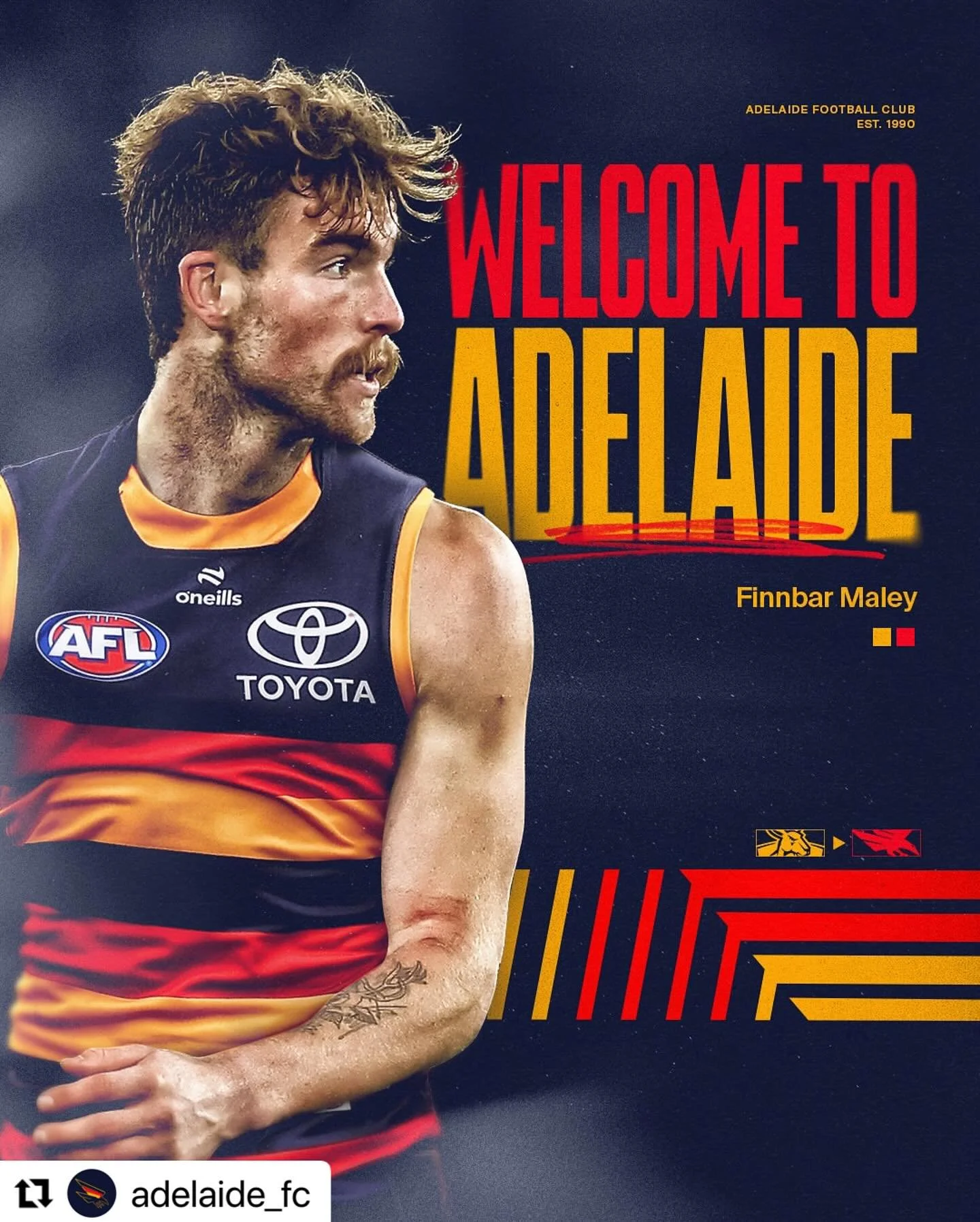 The Moose 🫎 @finnbar.maley 
・・・
Finnbar the Crow 😍

We&rsquo;ve traded in Finnbar Maley, along with Pick 64, from North Melbourne, in exchange for pick 57 and a future fourth-round pick (2026).