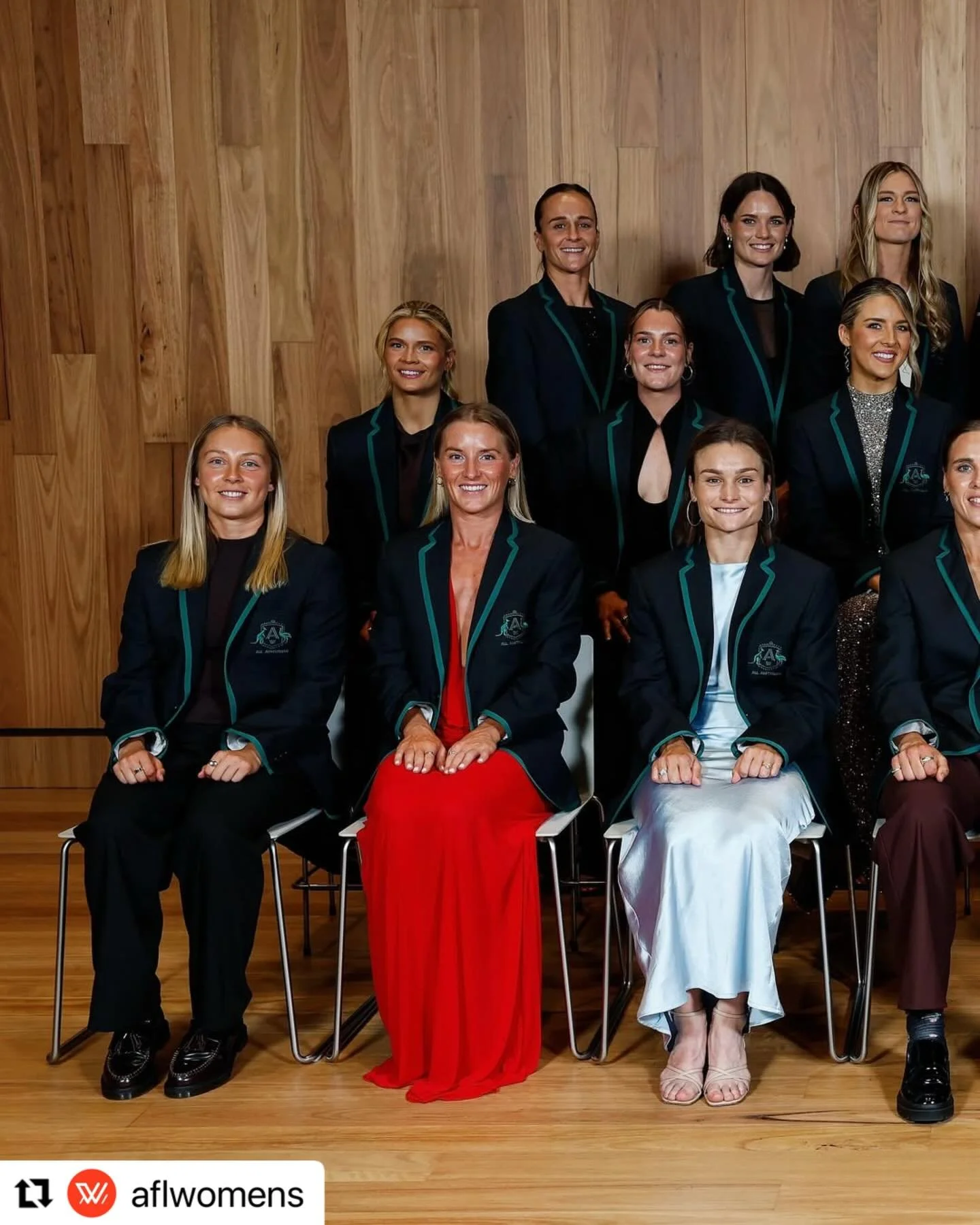 So proud of each of our @aflwomens All Australians for 2025 @hcordner @gabbynewwton @matilda.scholz