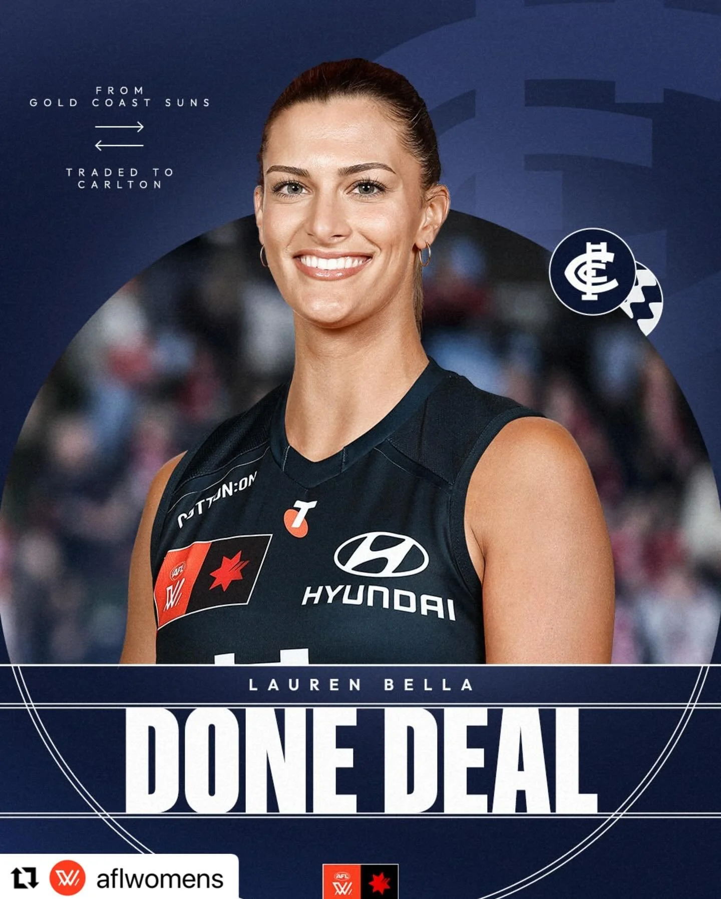 What a Trade Period 🙌 ! Congratulations to each of our talent who found their desired @aflwomens homes! We appreciate the trust our players show in us in a highly emotive &amp; defining time of their career #odyssey