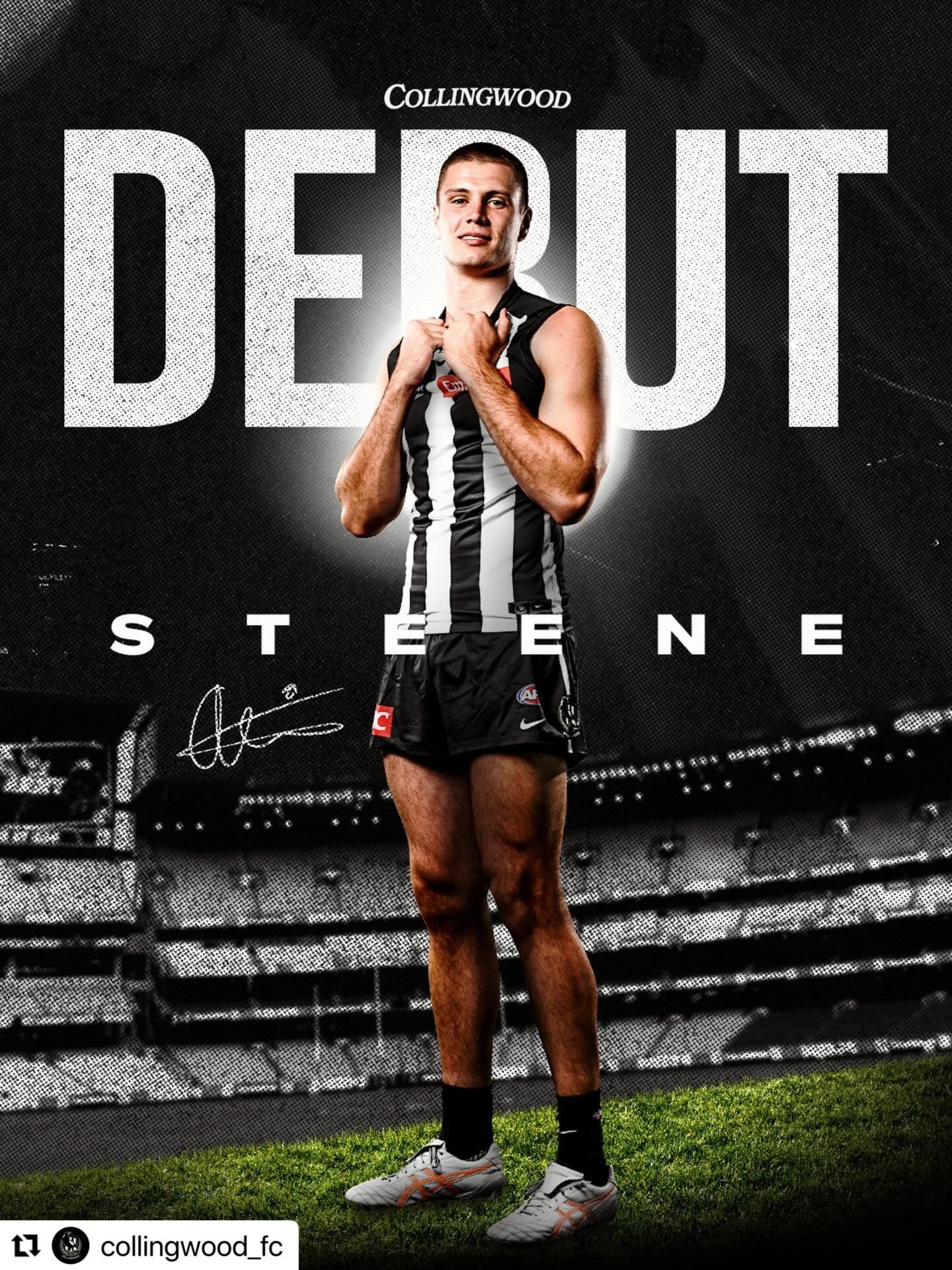 Yessss @oscar.steene 

・・・
We&rsquo;re keen for Steene! 🤩 22-year-old ruck Oscar Steene will make his AFL debut this Friday night at Marvel Stadium. The mobile 201cm tall was our number one ruck across 18 VFL games in 2025!