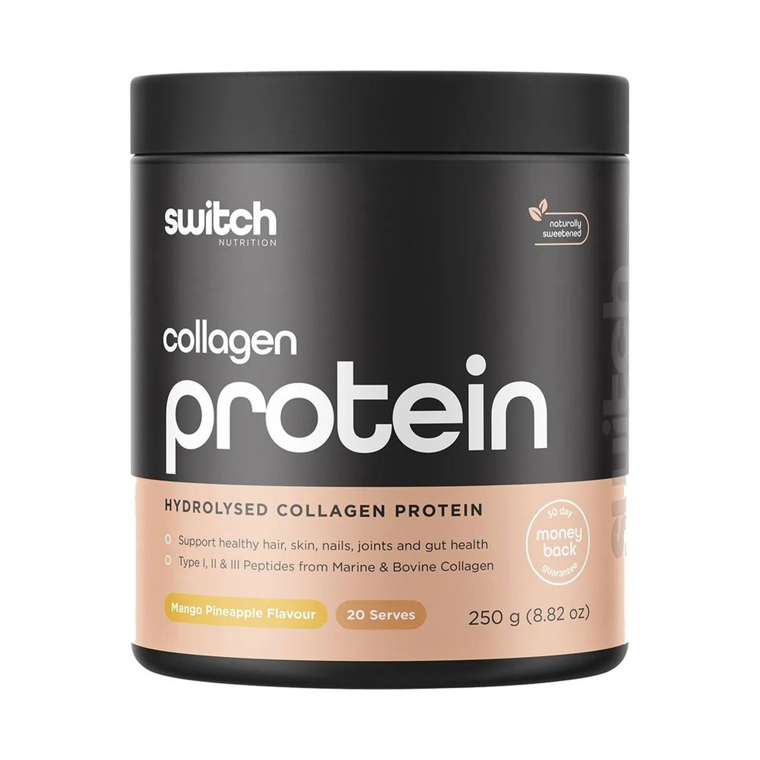 SWITCH COLLAGEN PROTEIN MANGO PINEAPPLE 250G.png