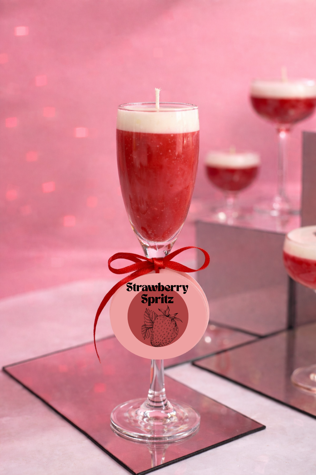 Strawberry Spritz - Mother’s Day Cocktail Candle
