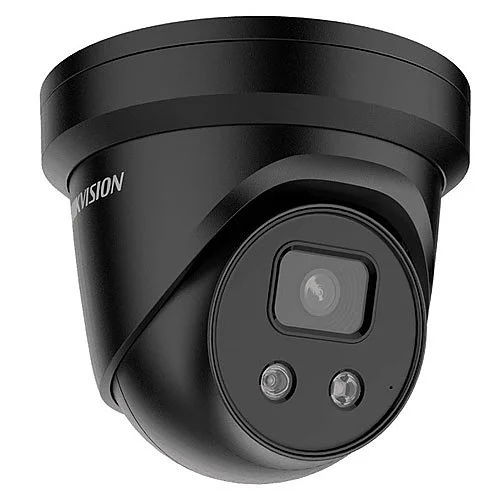 Hikvision AcuSense 8MP IR Turret IP Camera, 2.8mm Fixed Lens, Black
