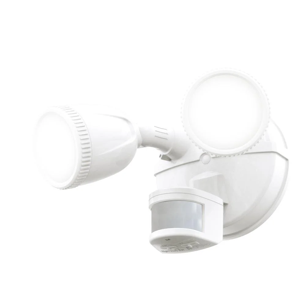 Patriot Lighting® Black LED Dual Head Motion Sensor Outdoor Security Flood Light