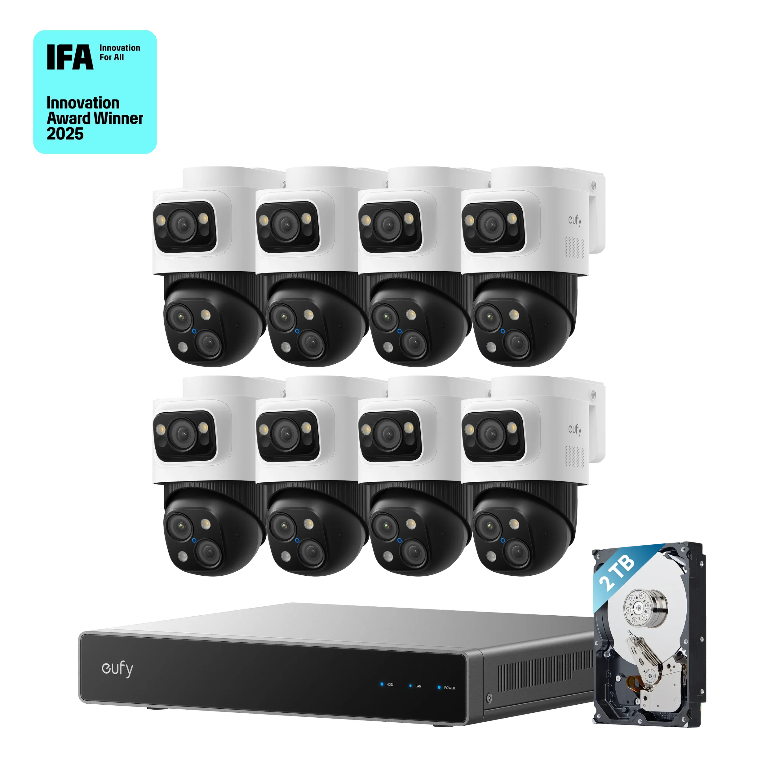 eufy PoE NVR System S4 Max + 2 PoE Cam S4 Add-Ons