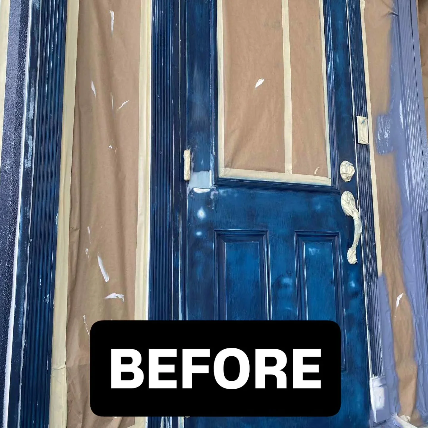 Front Door Job 
1st two slides - prep 
Last slide - Final Results