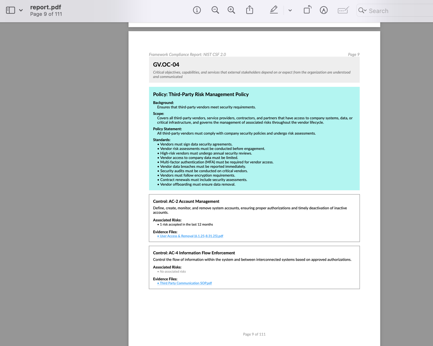 One-Click Audit Reports