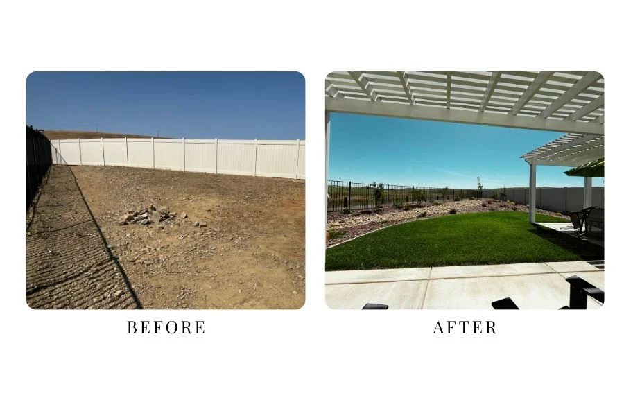 Rangel Landscaping project: Complete Backyard Build