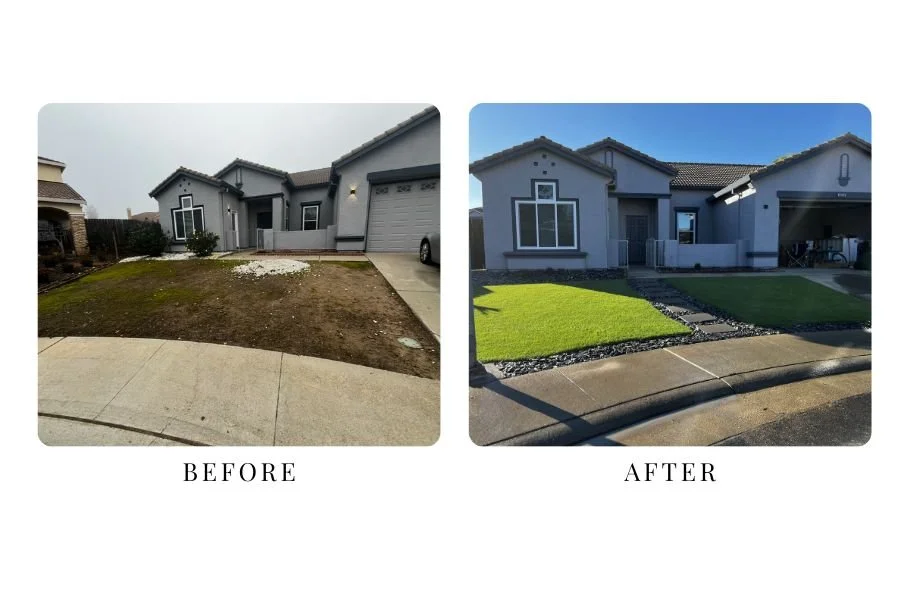Rangel Landscaping project: Complete Front Yard Build