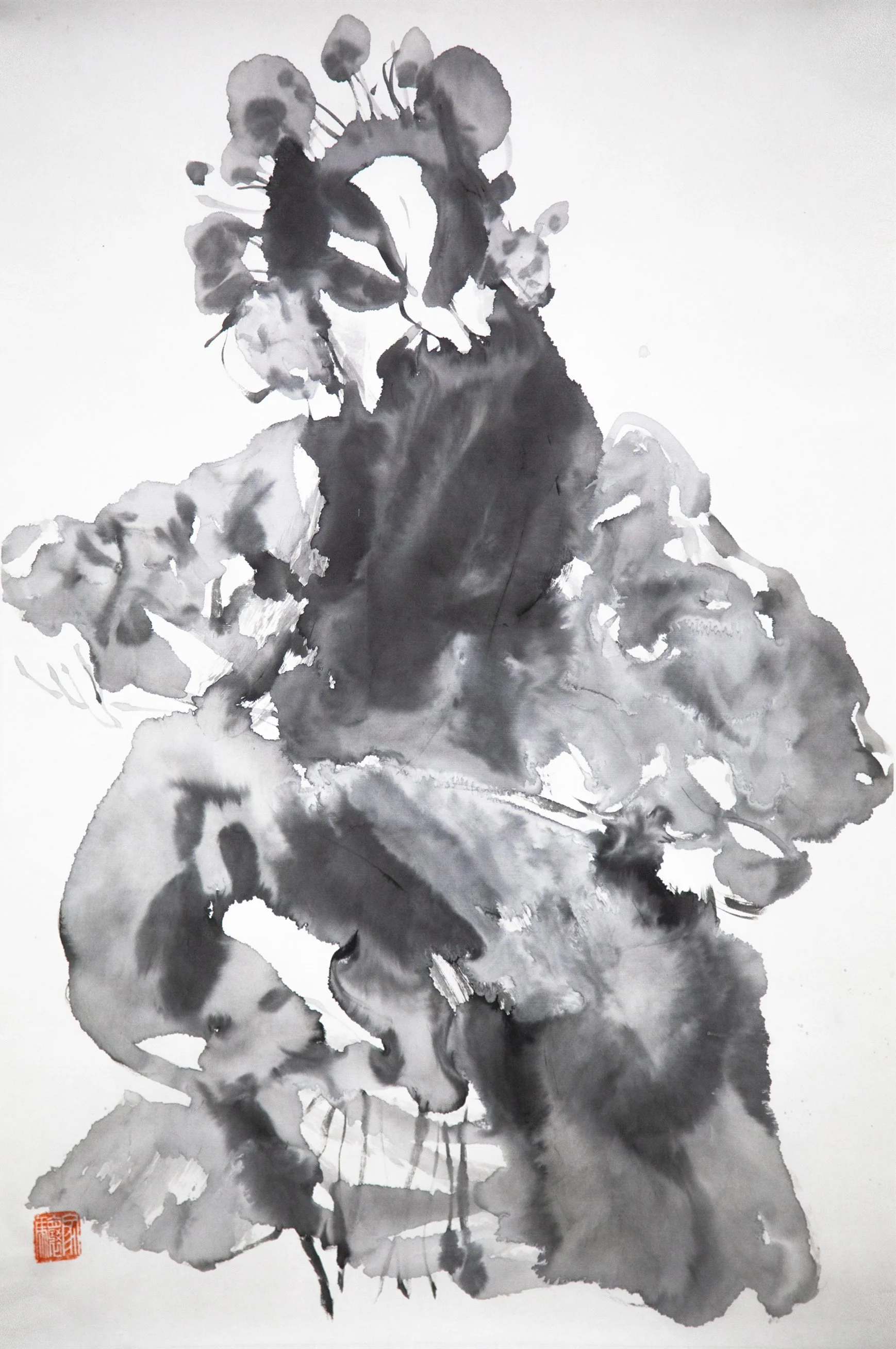 贝家骧 戏曲人物03 Opera Figure 03 纸本水墨 46×69cm 2024.jpg