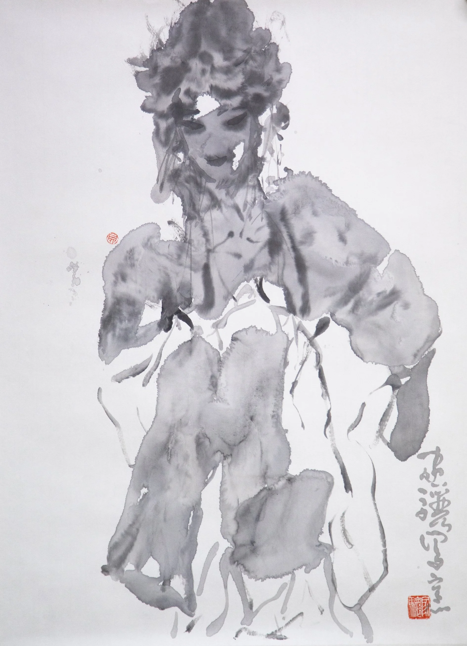 贝家骧 戏曲人物07 Opera Figure 07 纸本水墨 50×69cm 2024.jpg