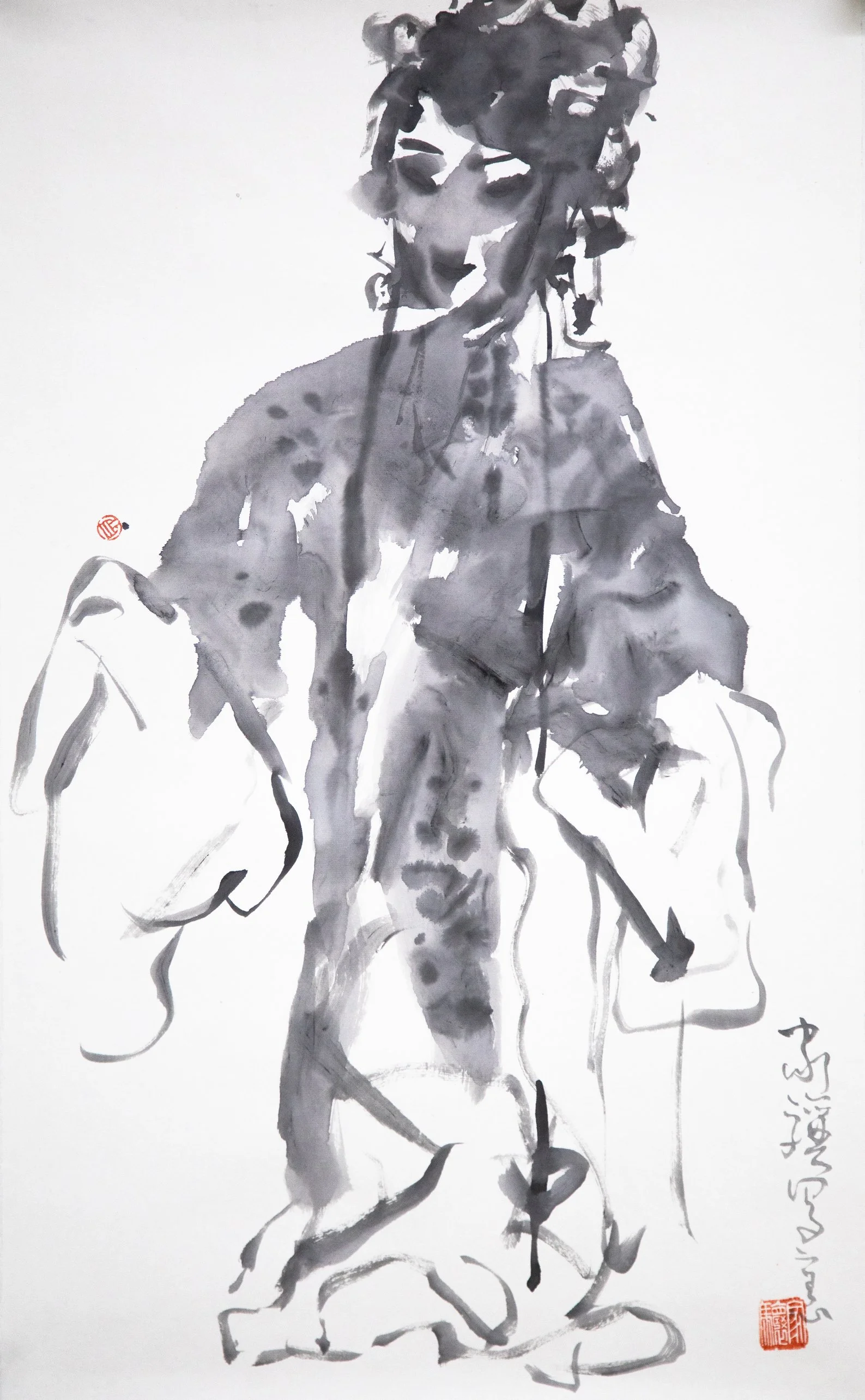 贝家骧 戏曲人物04 Opera Figure 04 纸本水墨 42×68cm 2024.jpg