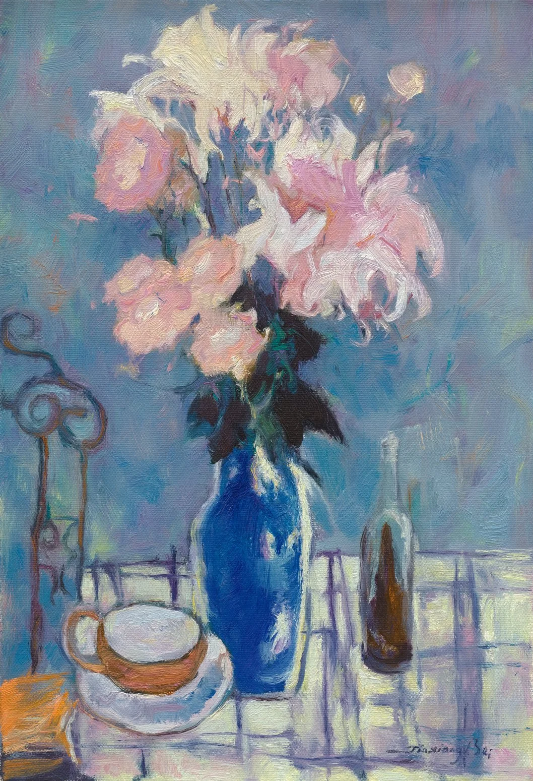 贝家骧 兰香 Elegant Aura 布面油画 28×41cm 2017.jpg