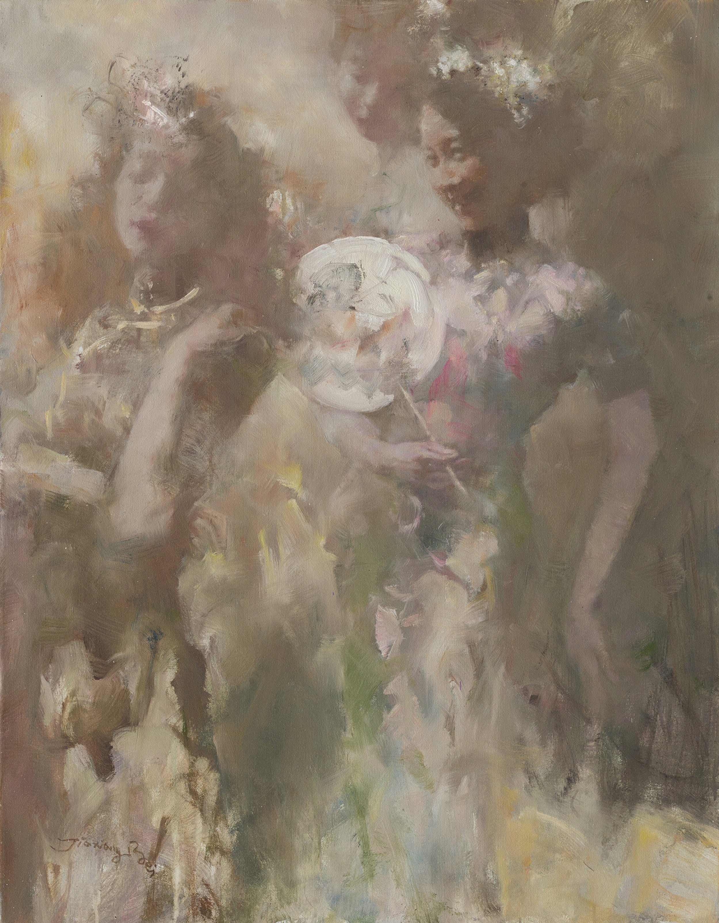 贝家骧 沪语系列二-婀娜 Shanghai Dialect 2-Lithe Grace 布面油画 74×95cm 2017.jpg